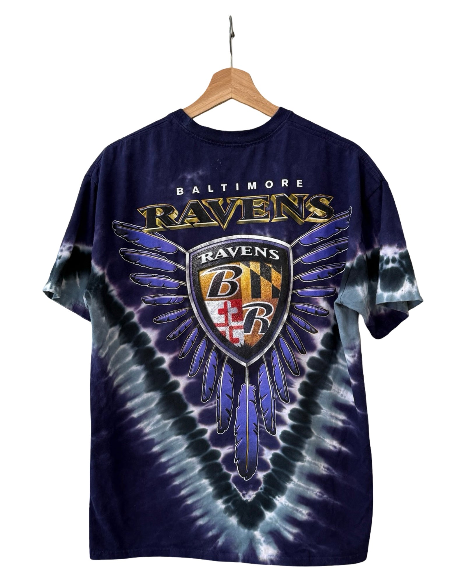 Camiseta Vintage NFL Baltimore Ravens Teñido Anudado
