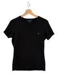 Womens Vintage Ralph Lauren Sport Black Pink Tee