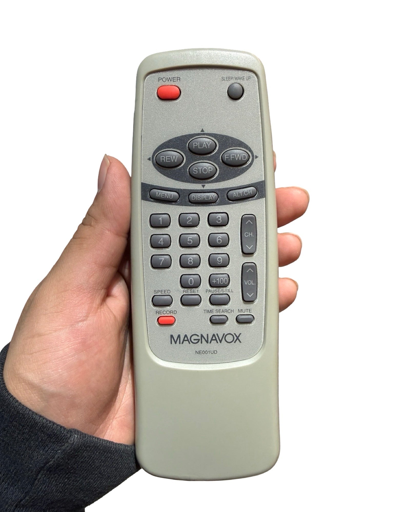 Televisor de tubo de rayos catódicos Magnavox vintage de 9 pulgadas con reproductor de VHS
