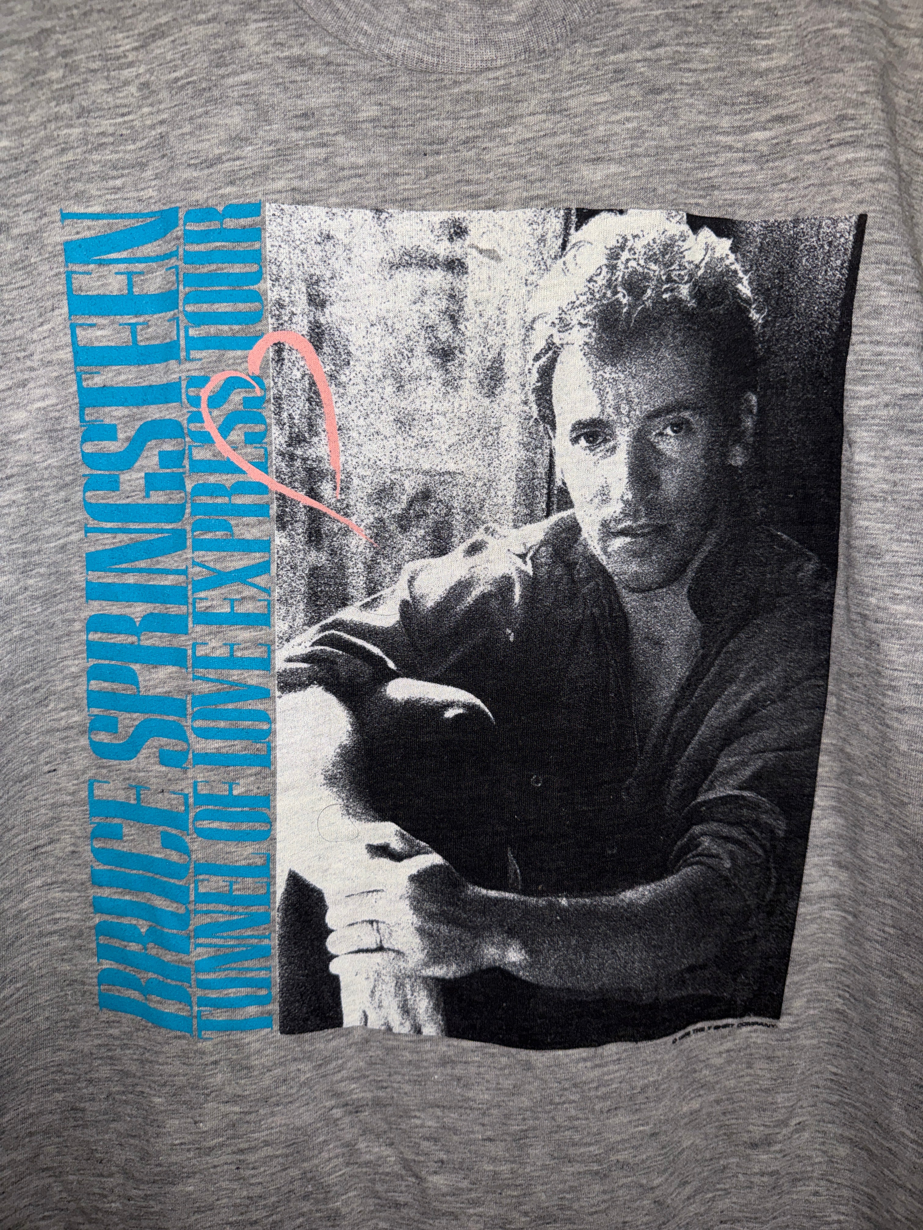 Camiseta de la gira Tunnel Of Love de Bruce Springsteen, vintage 1988