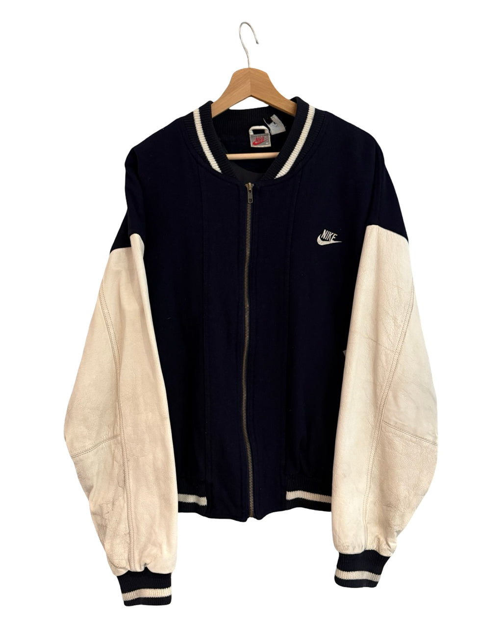 Vintage 80s Nike Blue Varsity Jacket KIF Vintage