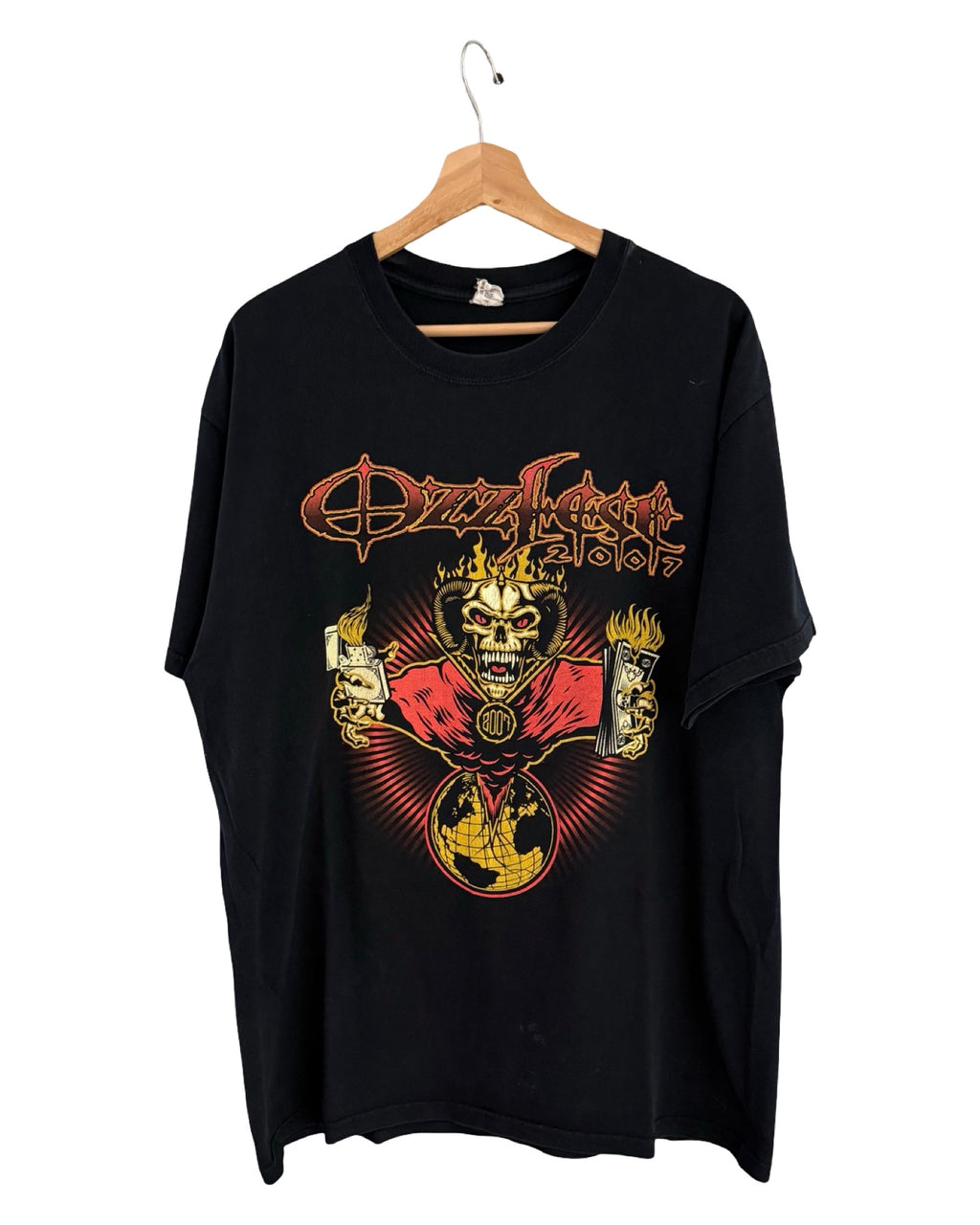 ヴィンテージ 2007 オジー・オズボーン オズフェスト バンド ツアー Tシャツ