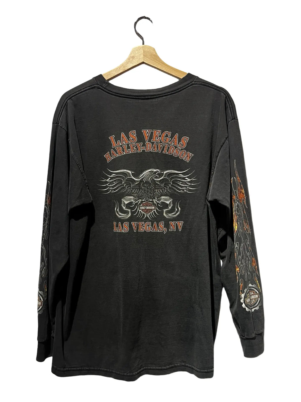 Vintage 2003 Harley Davidson Flames L/S Tee KIF Vintage