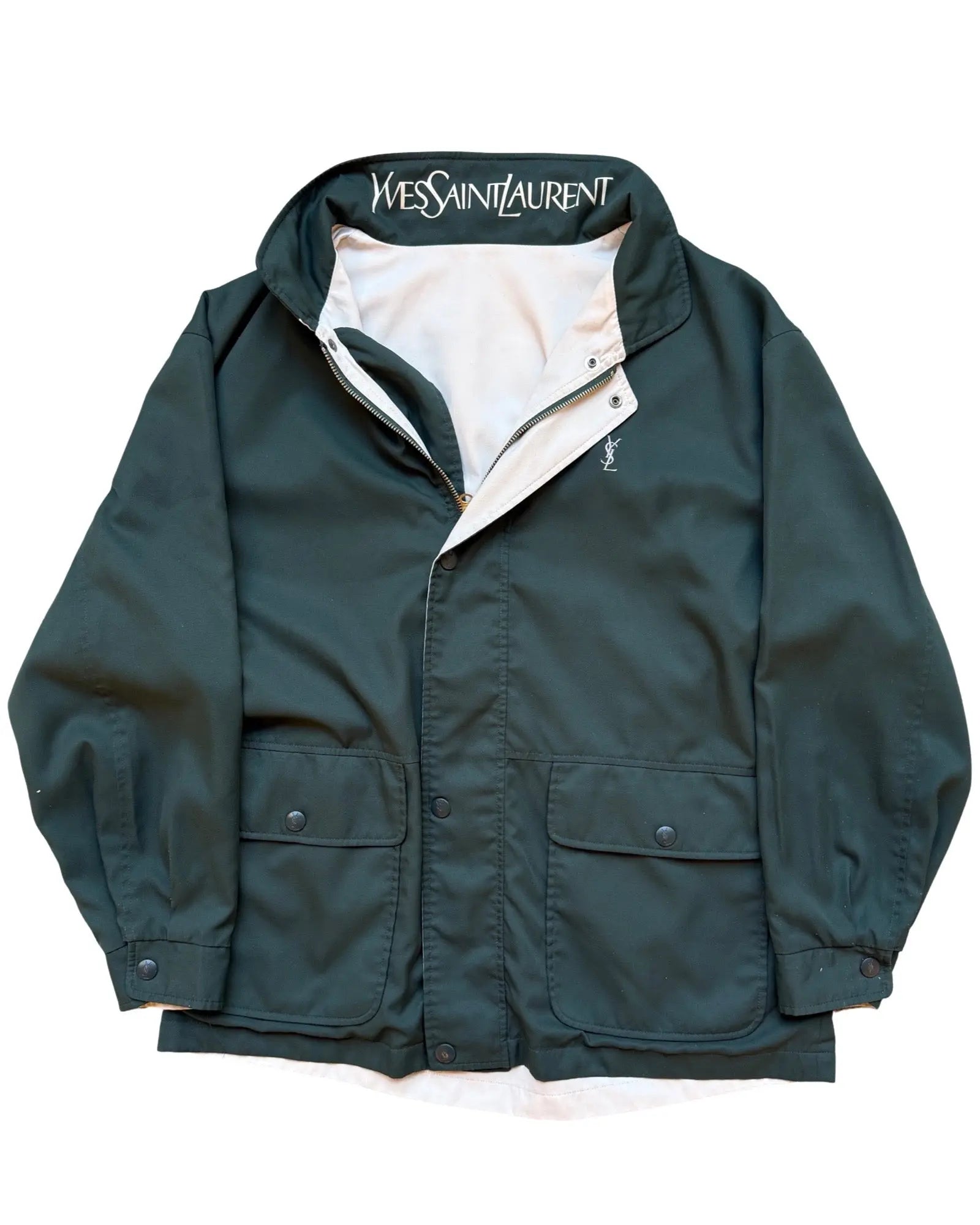 Vintage 90s YSL Yves Saint Laurent Reversible Windbreaker KIF Vintage