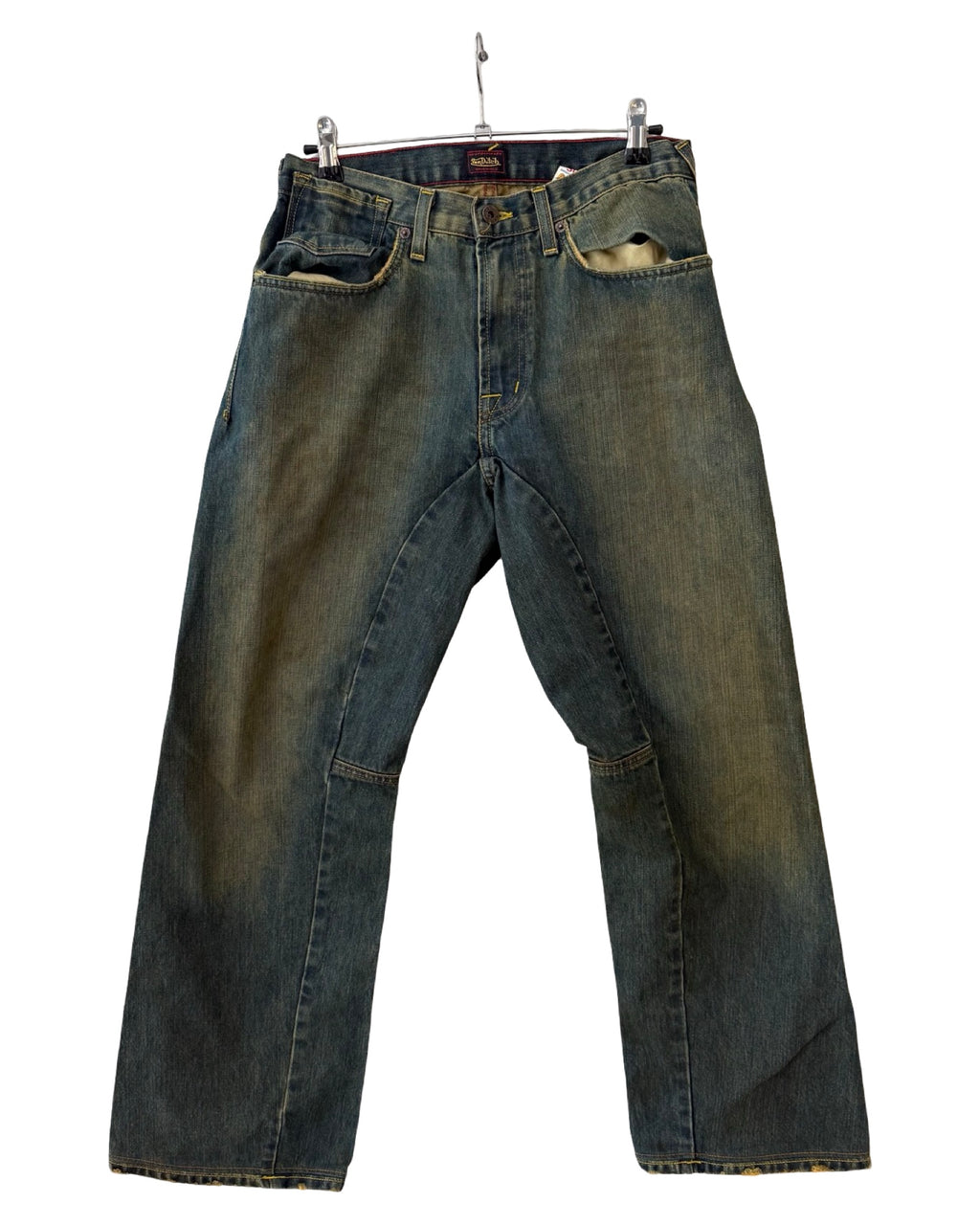 Vintage Y2K Von Dutch Baggy Faded Wash Jeans