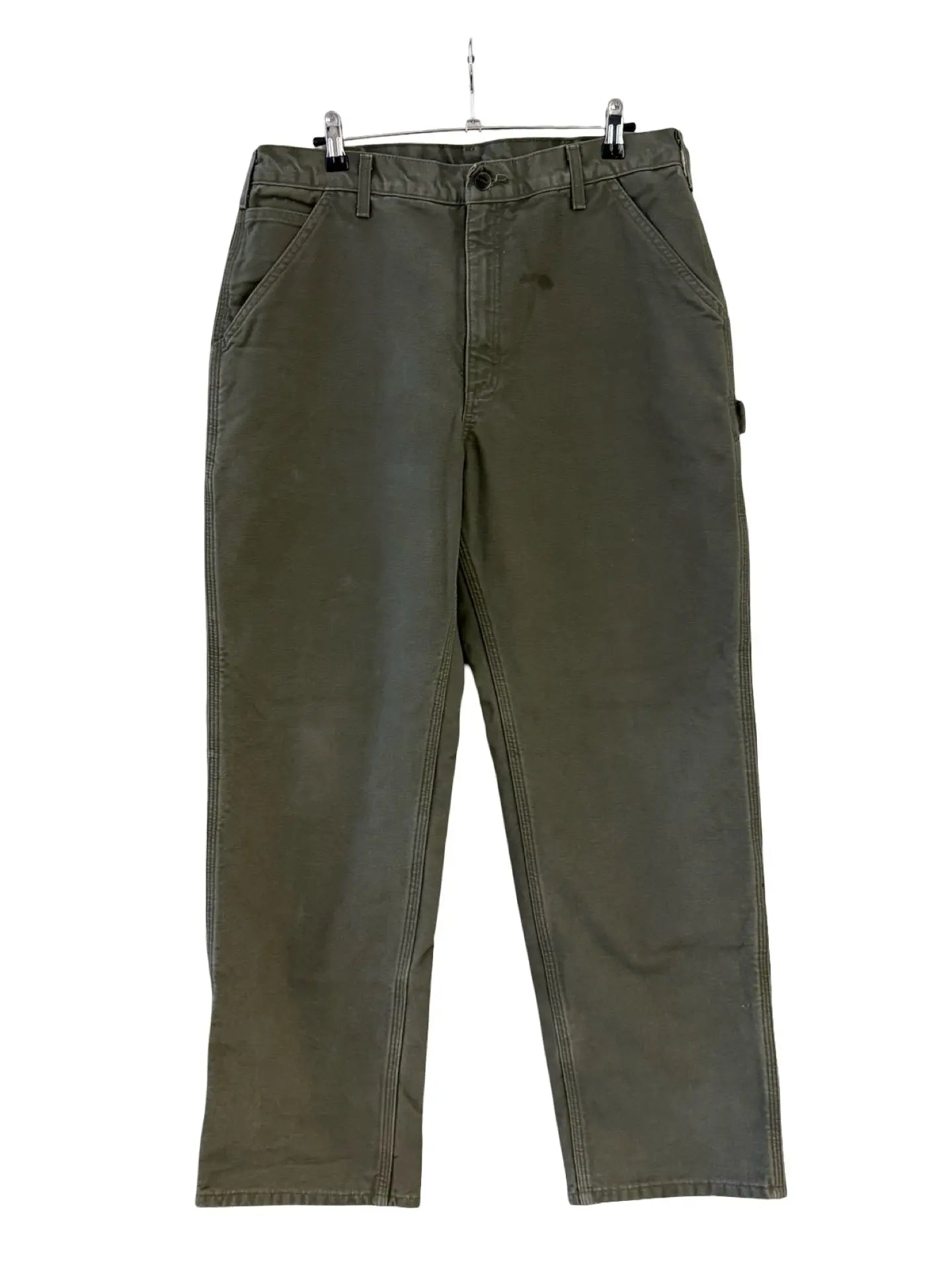 36 x 32 Vintage Carhartt Olive Flannel Lined Pants KIF Vintage