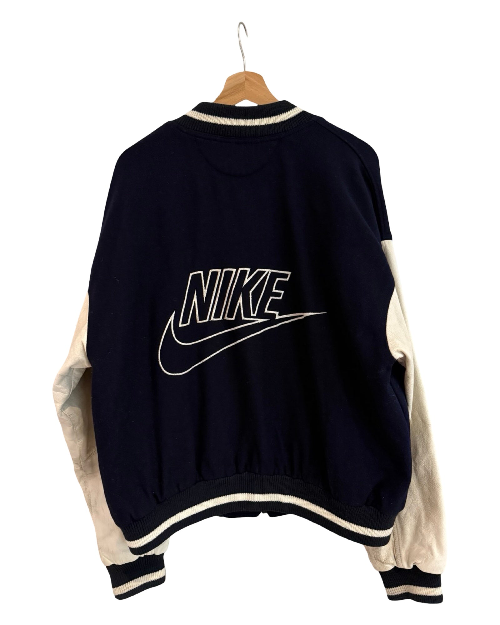 Vintage 80s Nike Blue Varsity Jacket KIF Vintage