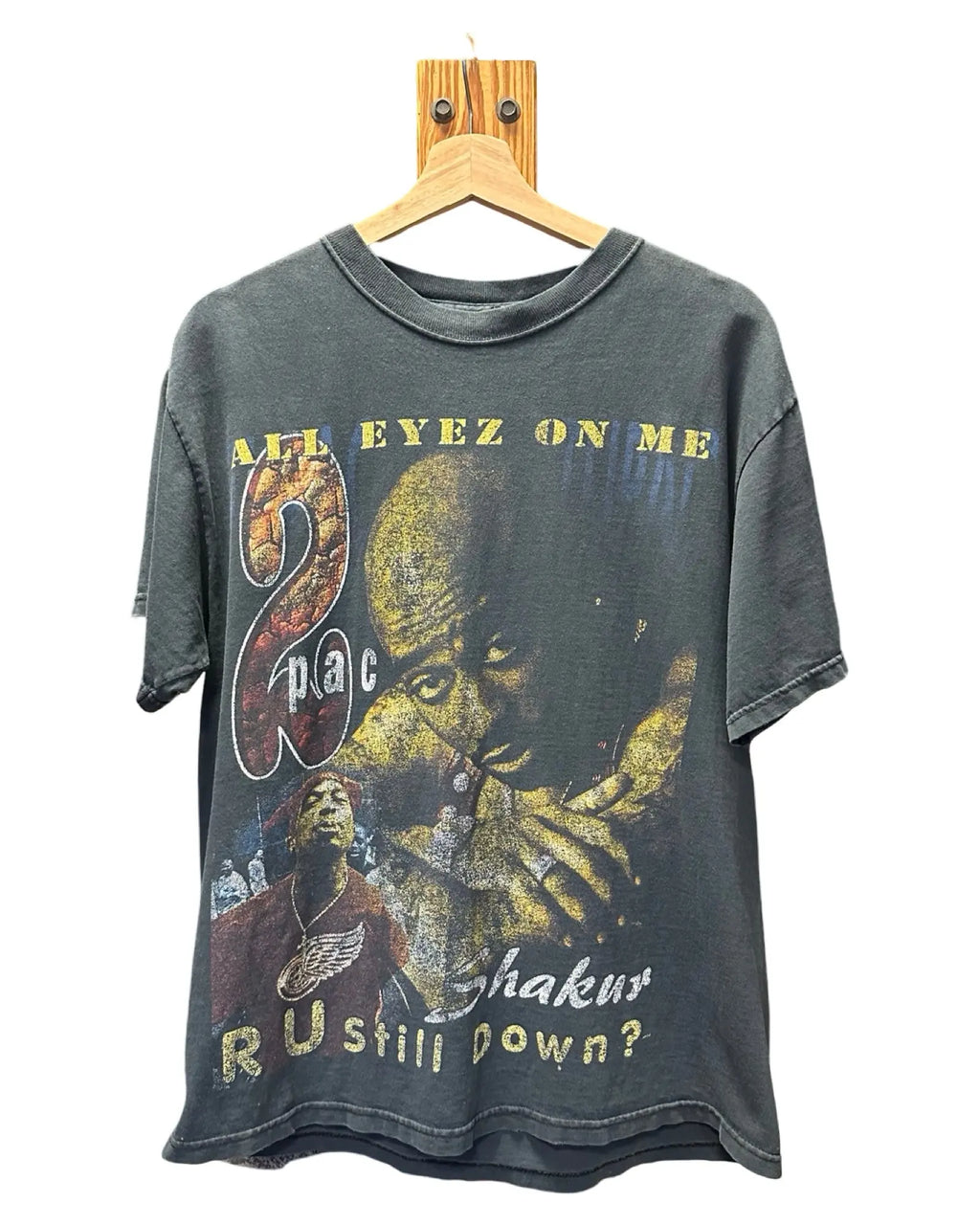 Vintage 90s 2pac All Eyez On Me Tupac Rap Tee KIF Vintage