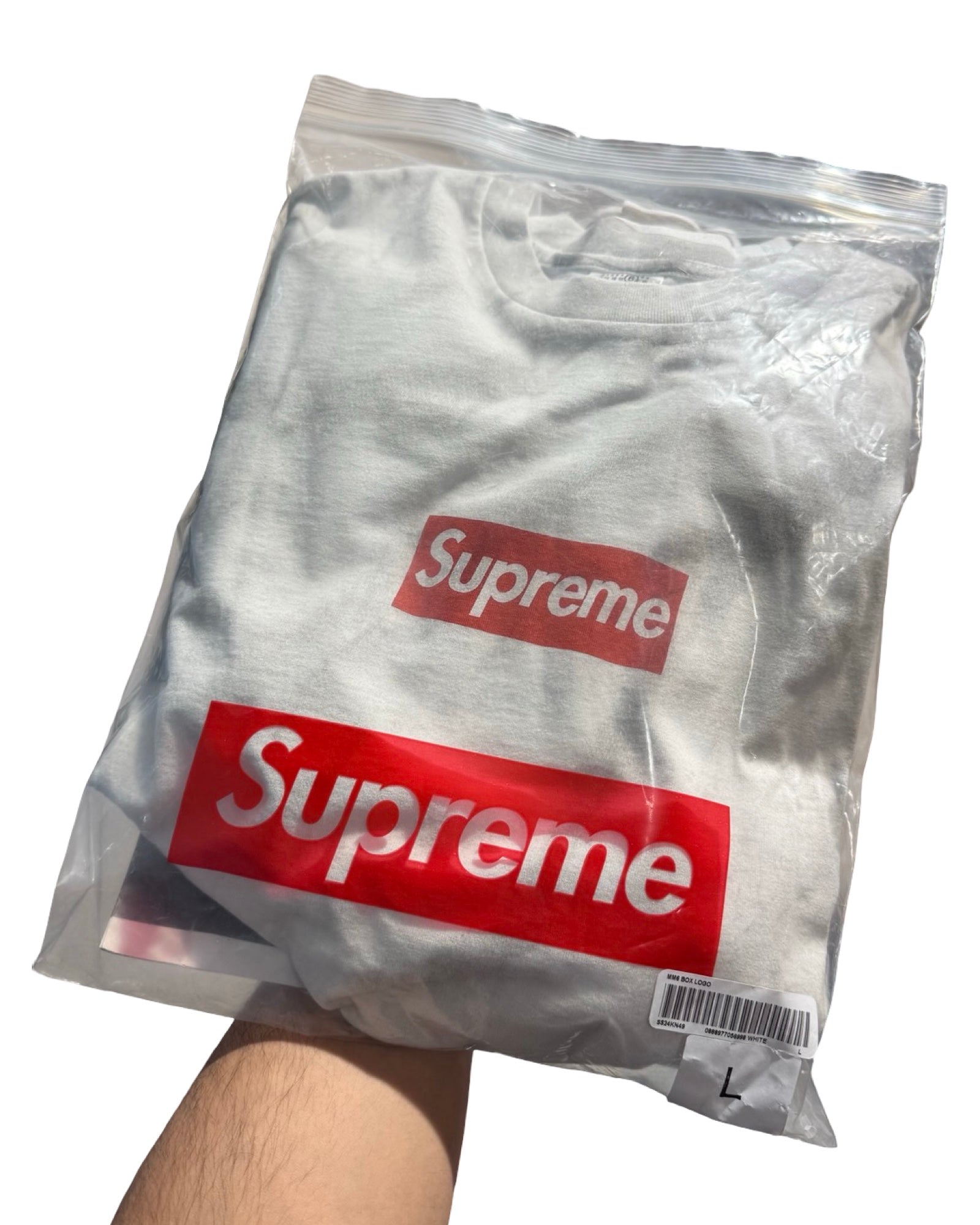 DS Supreme x Maison Margiela 6 White Box Logo Tee