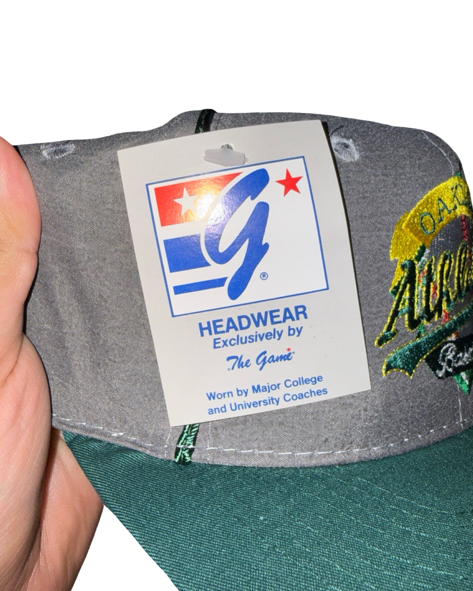 Vintage 90s Oakland A's Athletics Baseball The Game Snapback Hat KIF Vintage