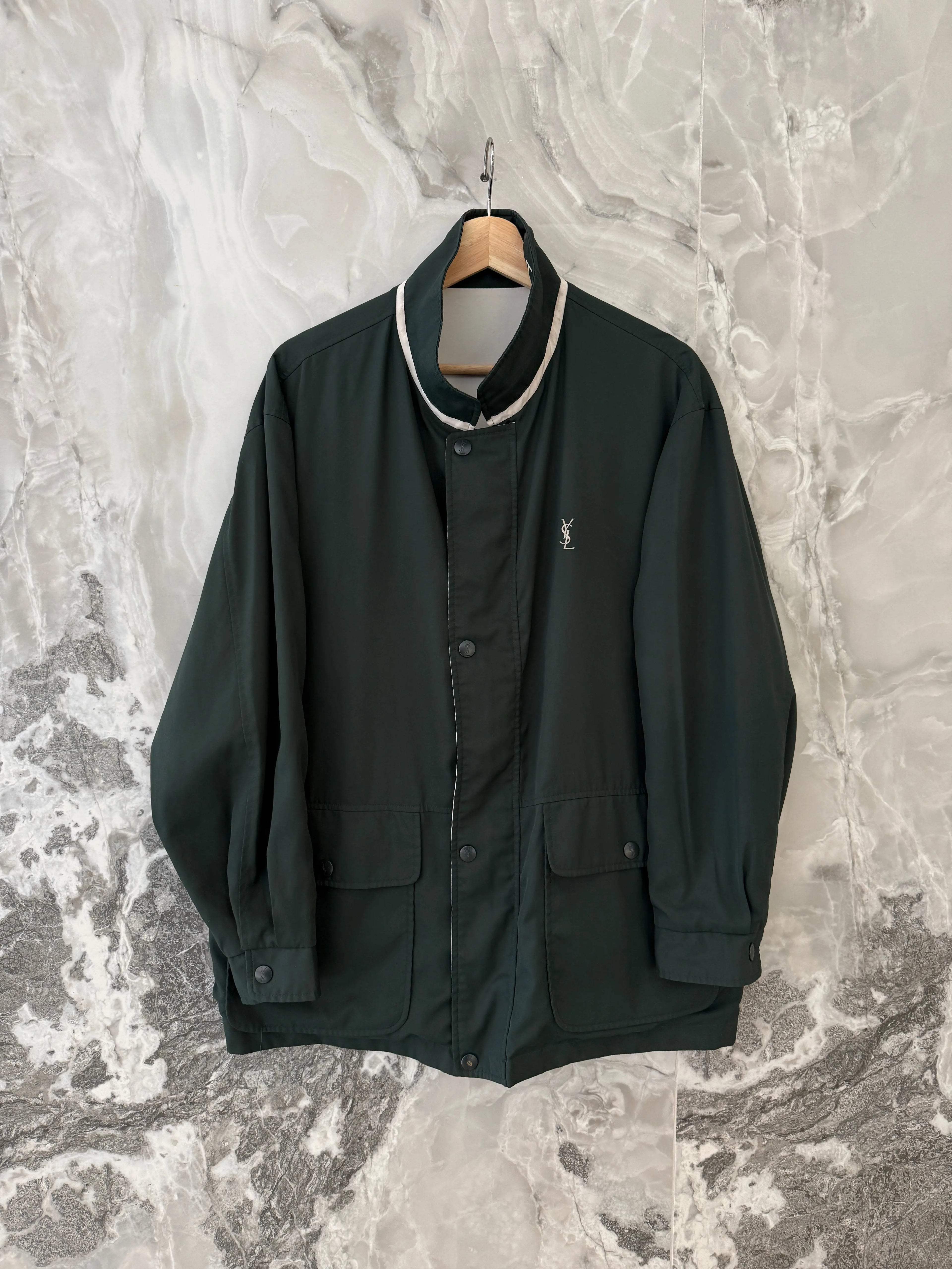Vintage 90s YSL Yves Saint Laurent Reversible Windbreaker KIF Vintage