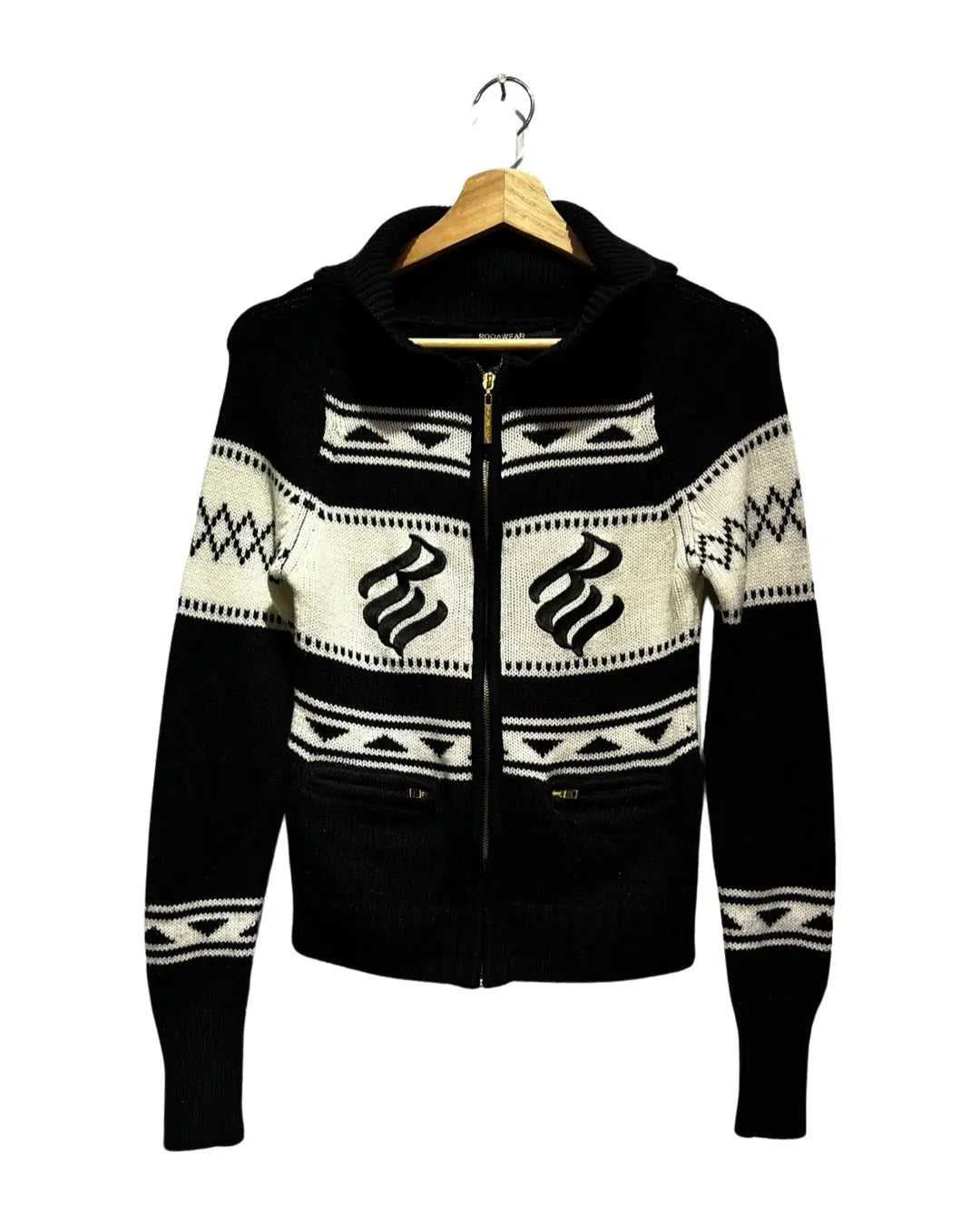 Vintage y2k Rocawear Knits Womans Zip Up Sweater KIF Vintage