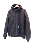 Vintage 90s Carhartt Brown Zip Up Hooded Jacket KIF Vintage
