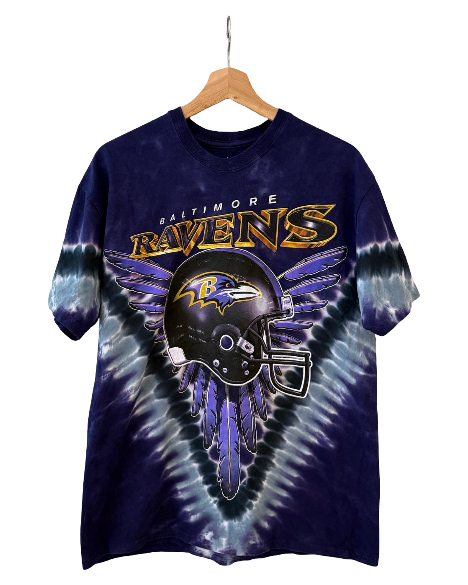 Camiseta Vintage NFL Baltimore Ravens Teñido Anudado