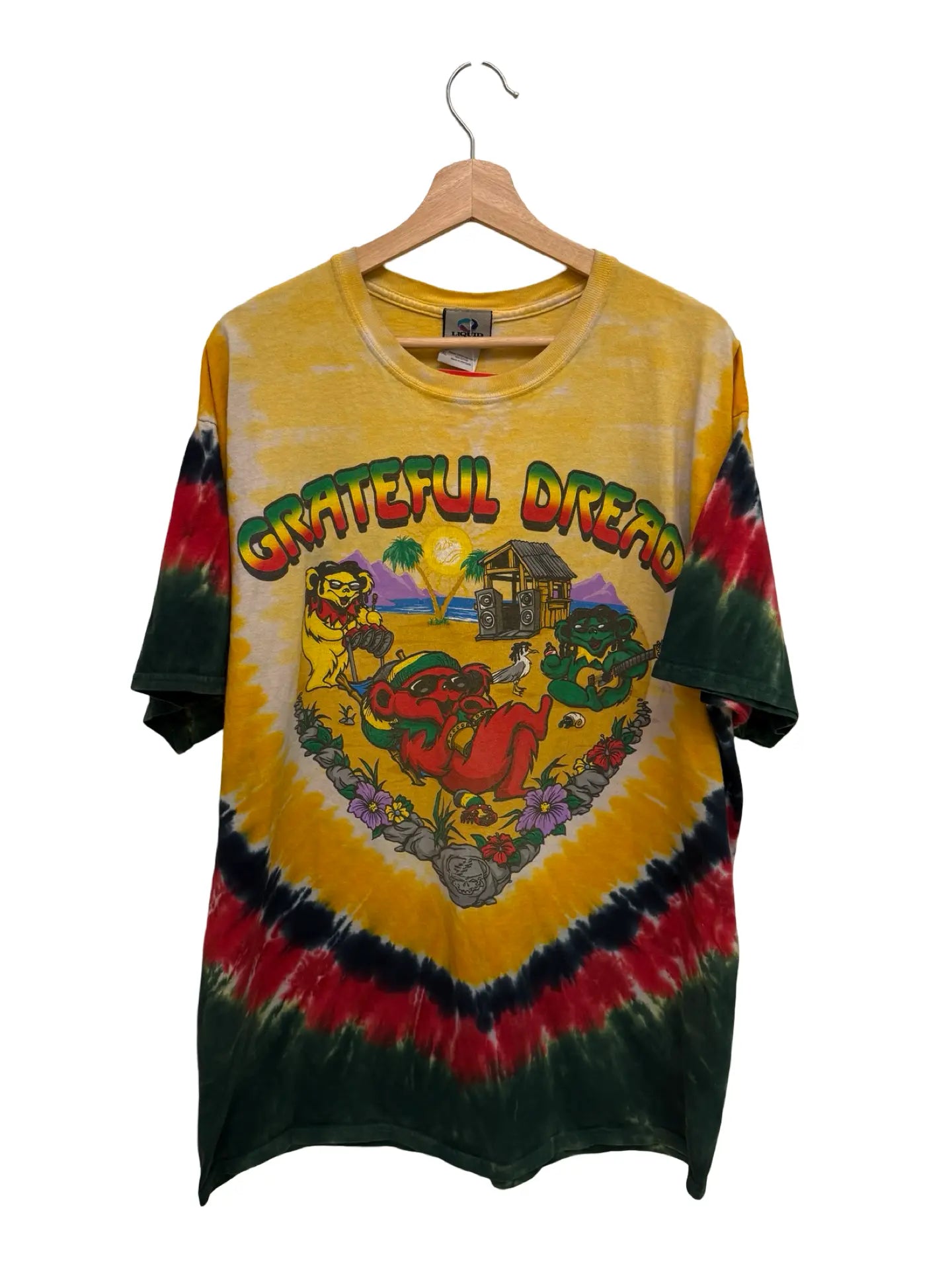 Vintage 2000 Grateful Dead Dread Bears Tie Dye Tee KIF Vintage