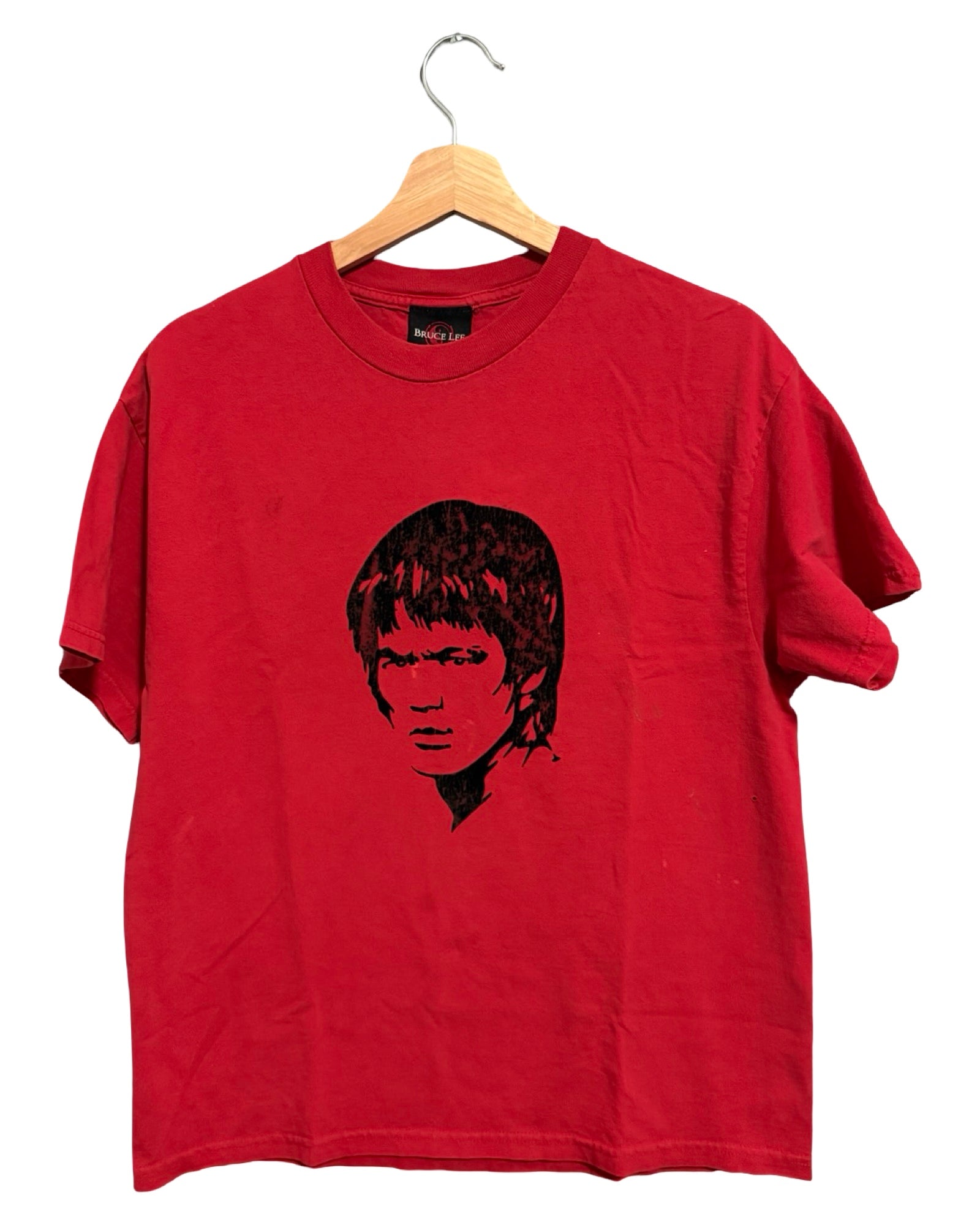Camiseta promocional vintage y2k de Bruce Lee roja