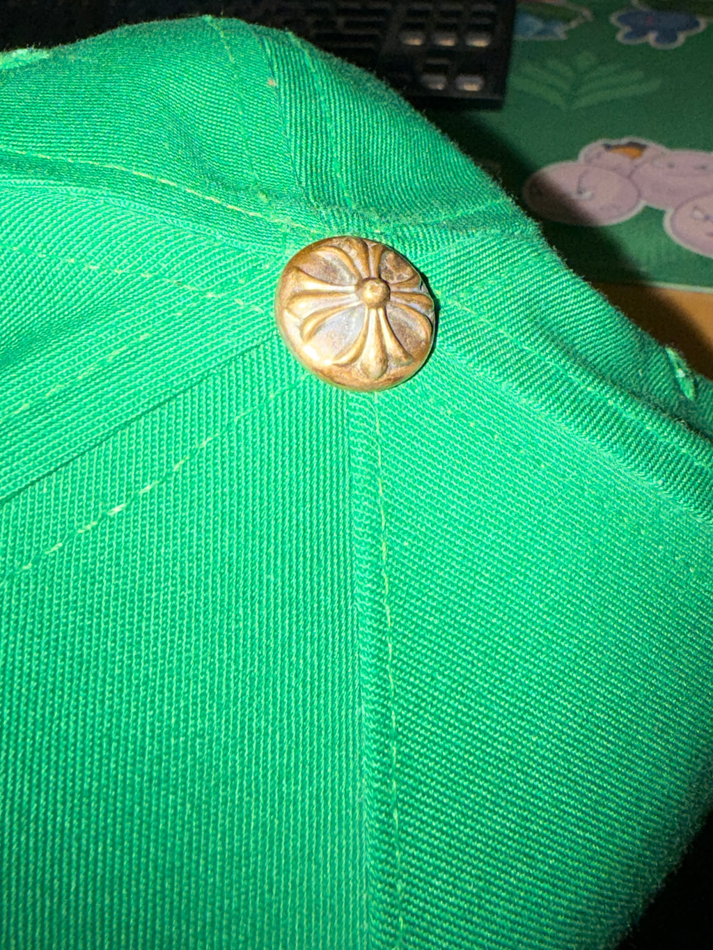 Chrome Hearts Green Yellow Hat KIF Vintage