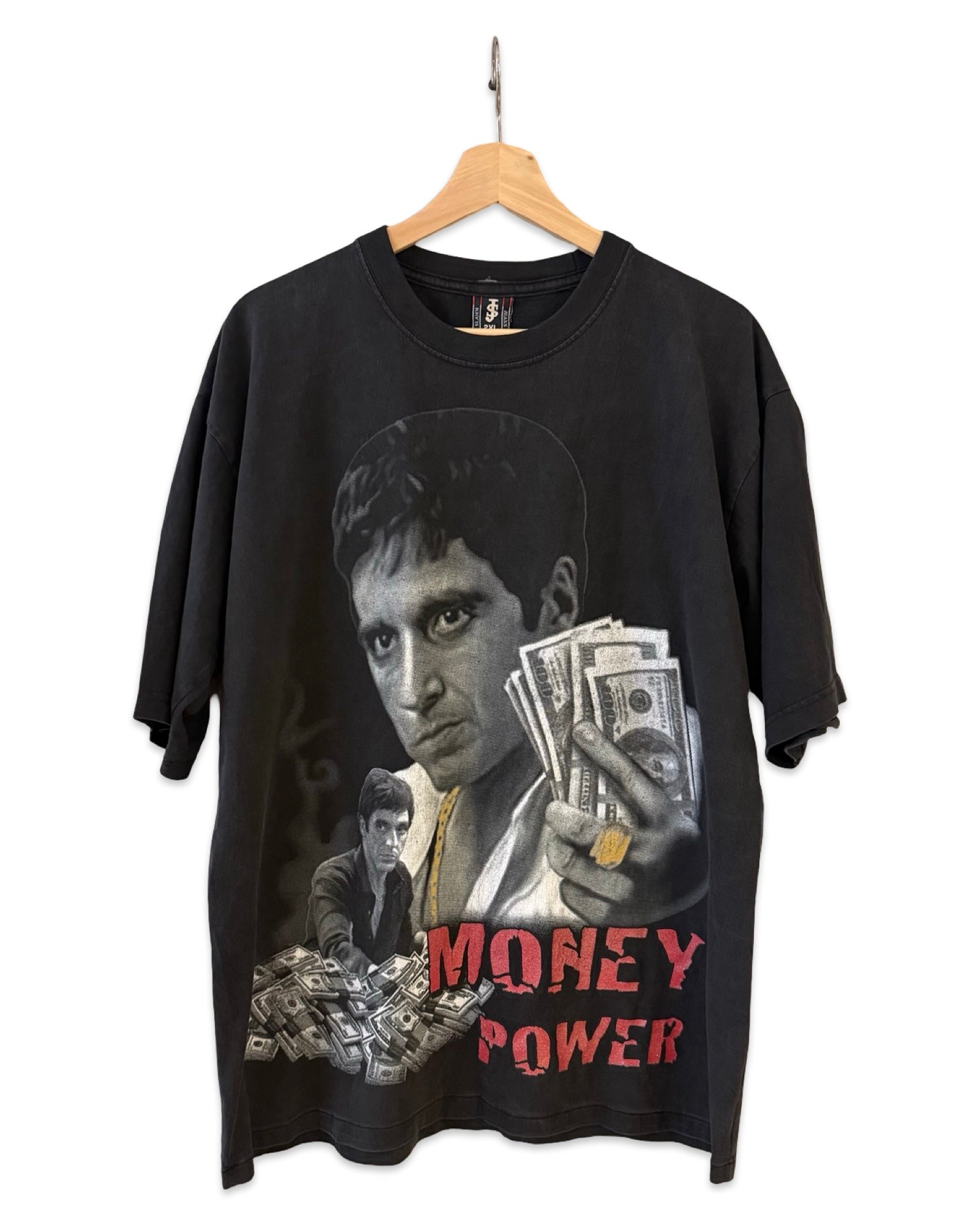 Vintage y2k Scarface Money Power Big Print Tee