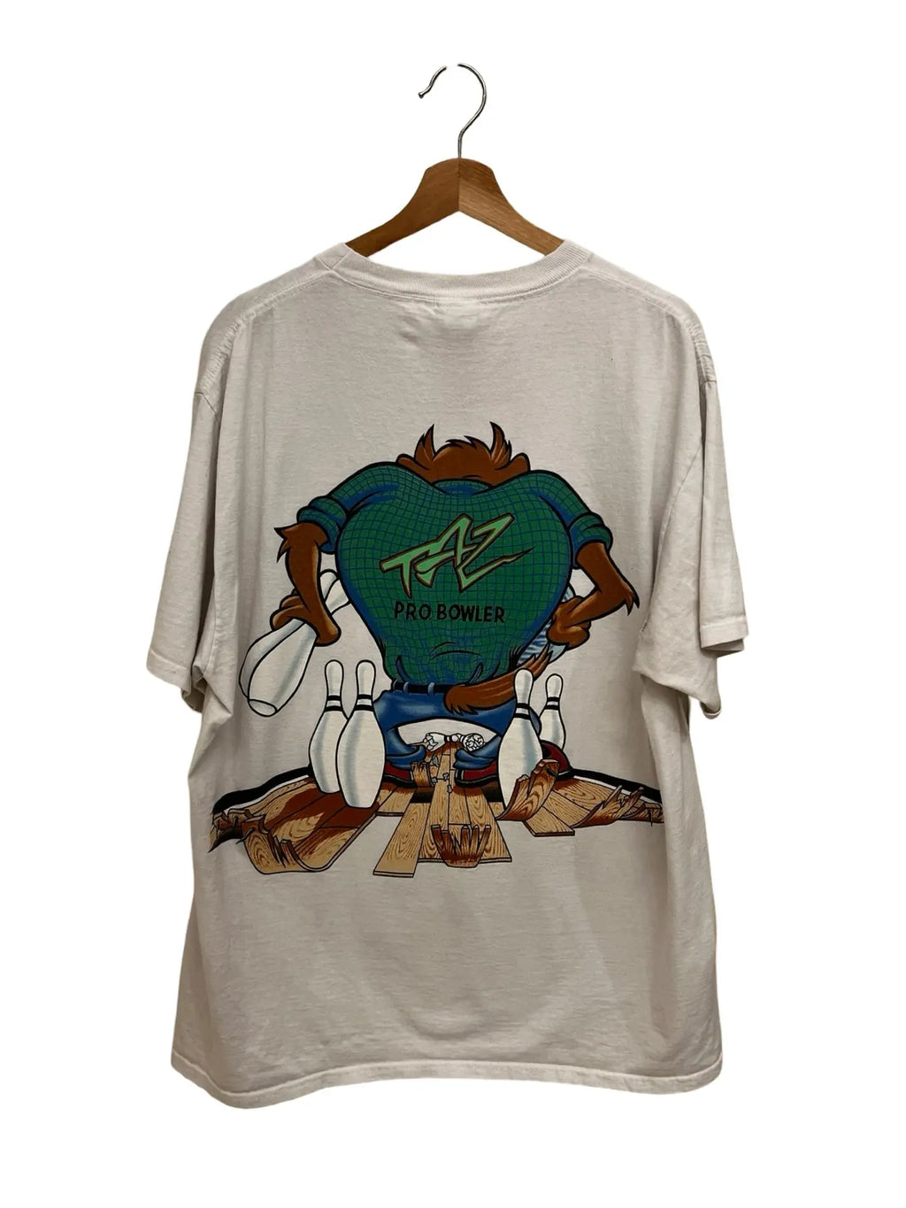 Vintage 1995 Looney Tunes Taz Bowling Tee KIF Vintage