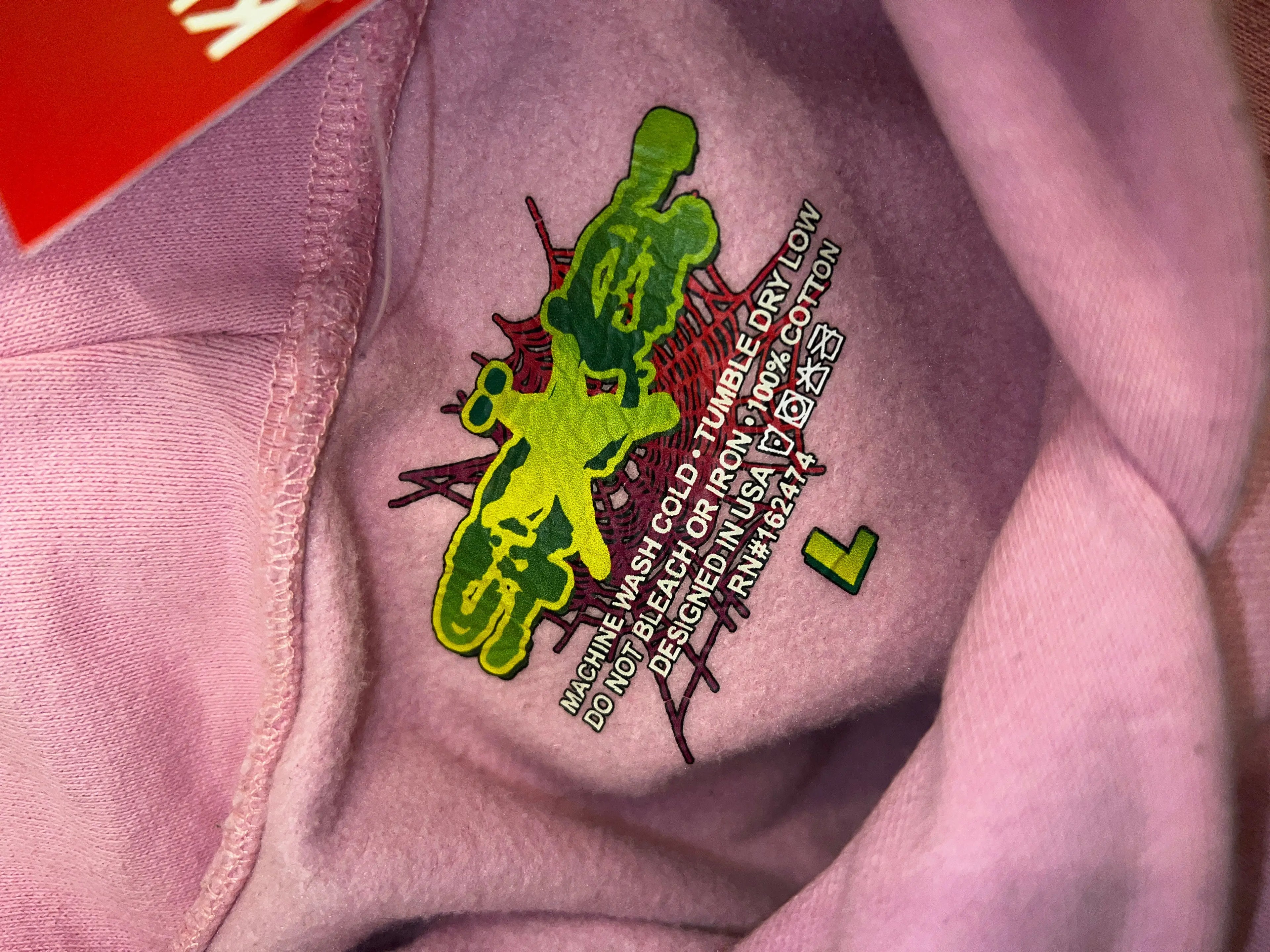 Archive Sp5der Atlanta Pink Hoodie KIF Vintage