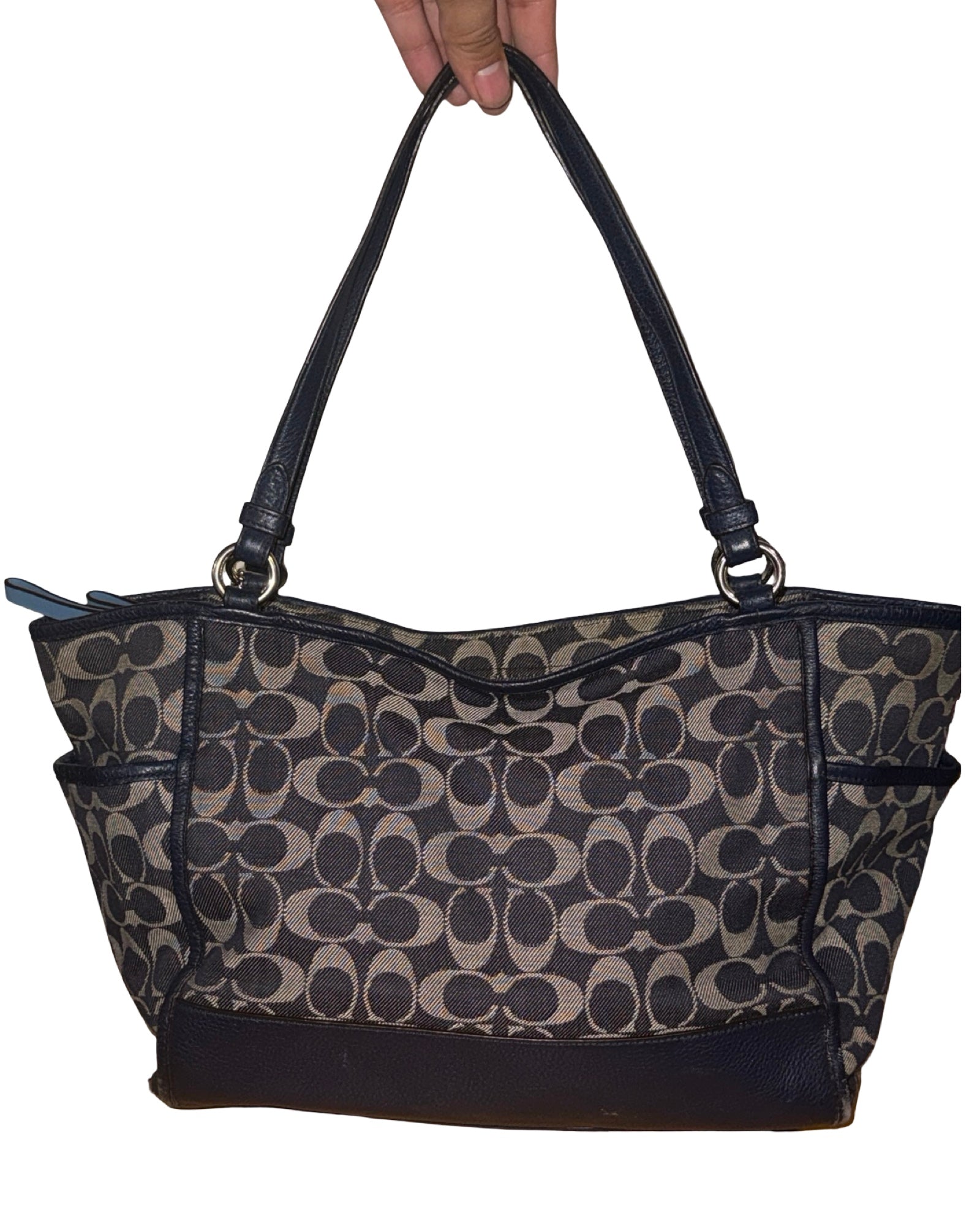 Vintage Coach Park Signature Carrie Tote Handbag KIF Vintage
