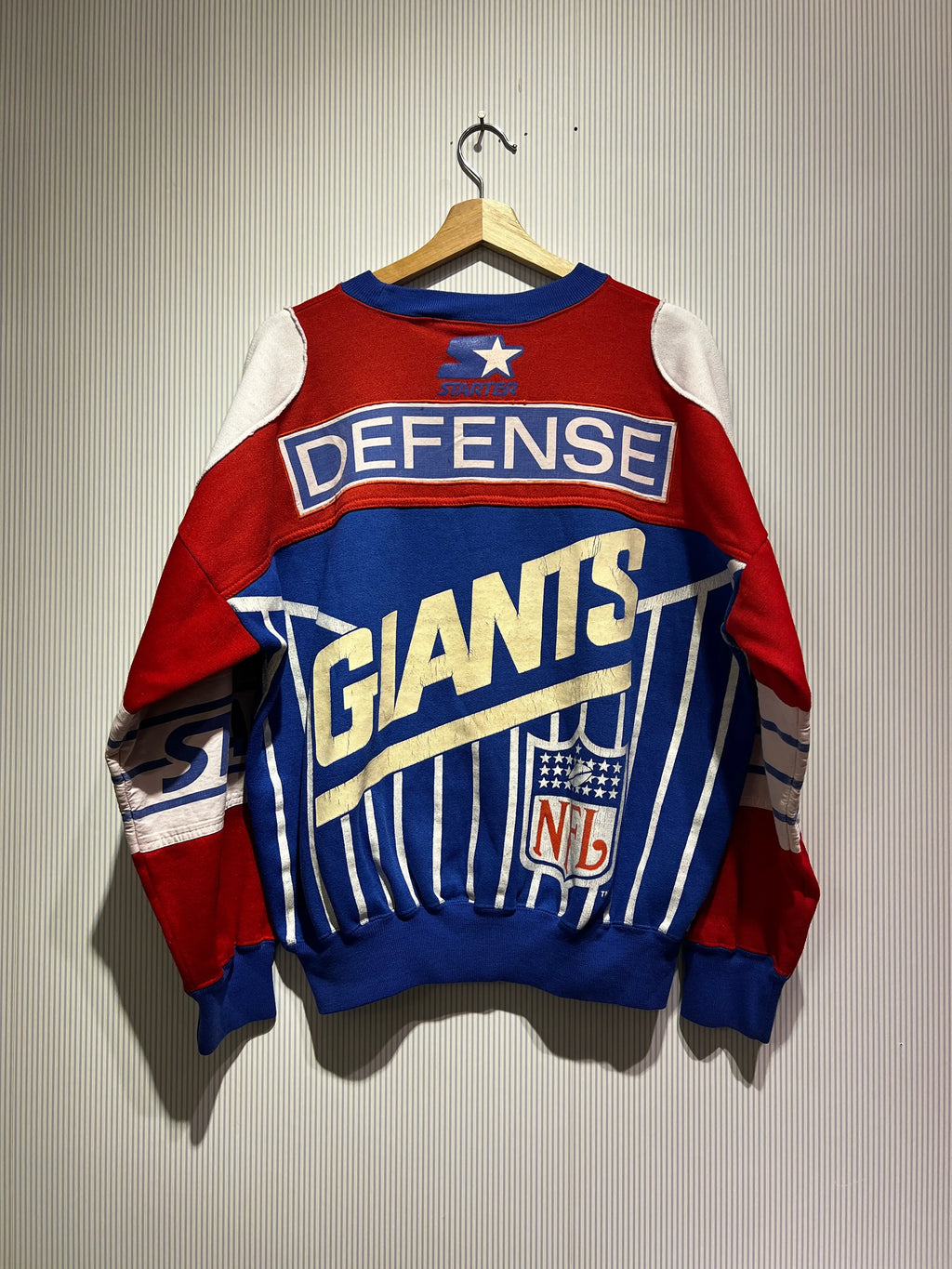Vintage 90s Starter New York Giants All Over Print Crewneck KIF Vintage