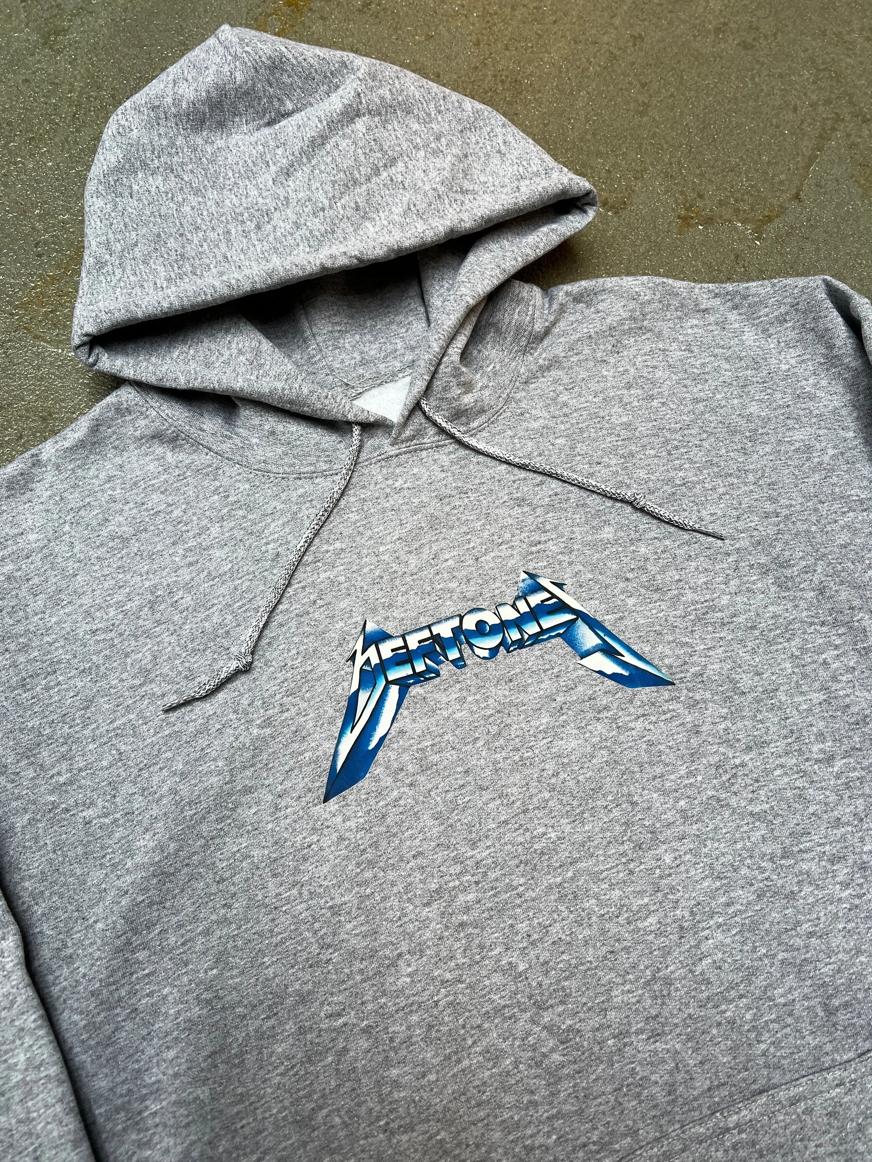 Deftones Metallica Logo Gray Hoodie KIF Vintage