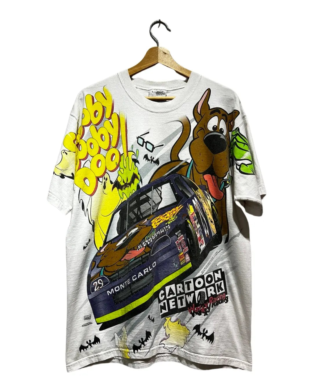Rare Vintage 1997 Scooby Doo Nascar Cartoon Network Tee KIF Vintage
