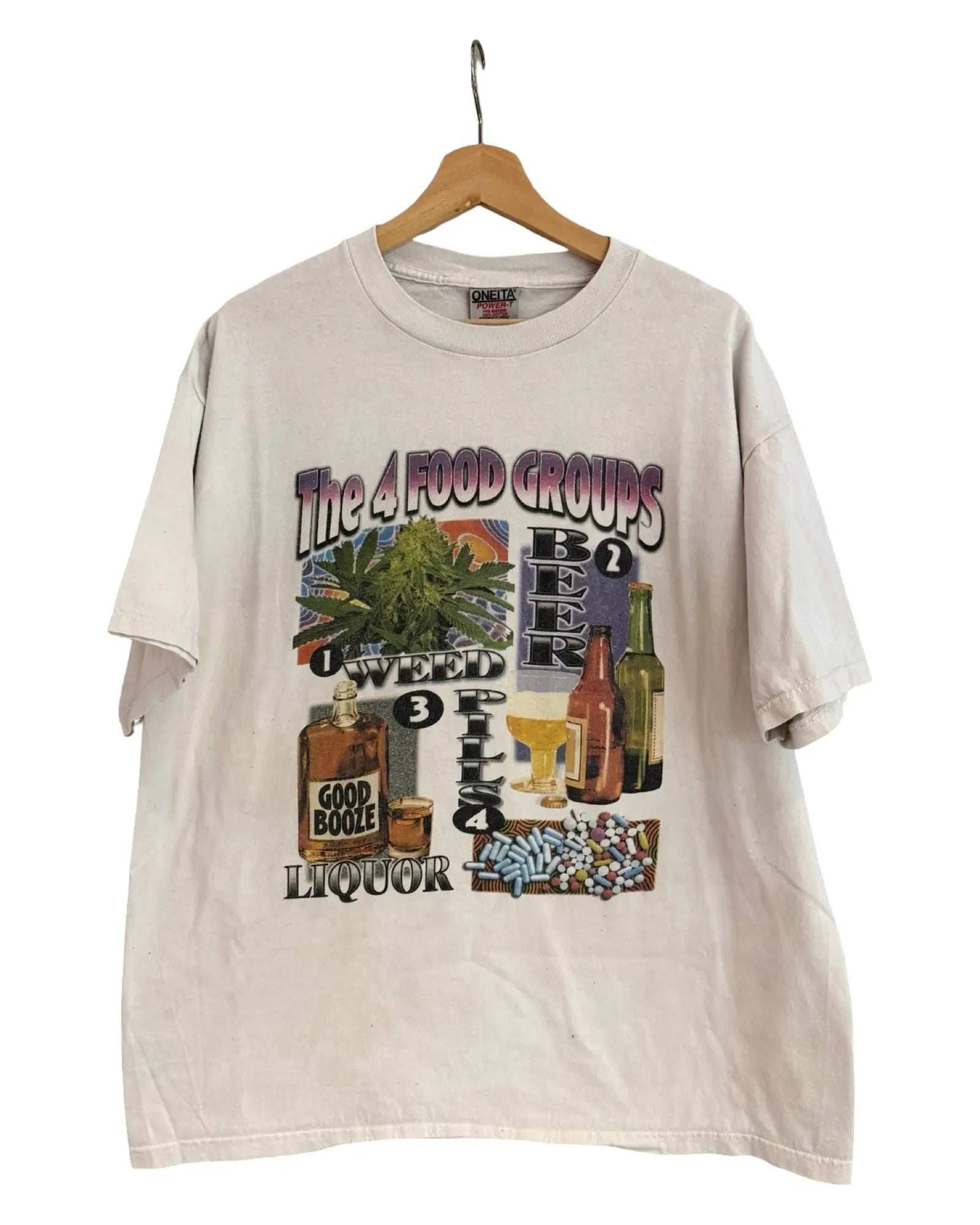 Vintage 90s The Four Food Groups Tee KIF Vintage