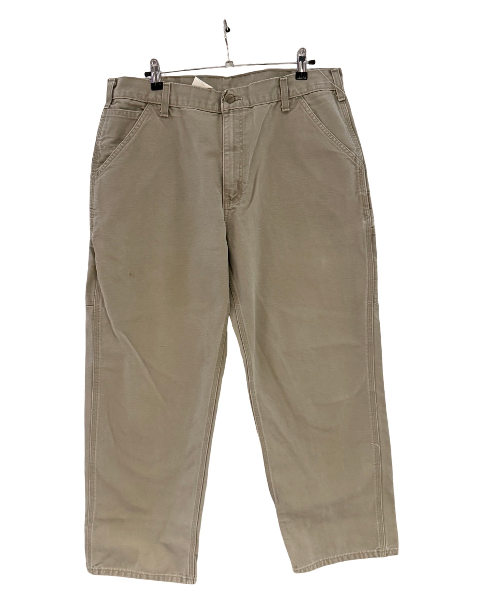 Pantalones de carpintero Carhartt Ivory vintage de 36 x 30