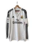 Vintage 2014 Adidas Real Madrid Home Long Sleeve Jersey