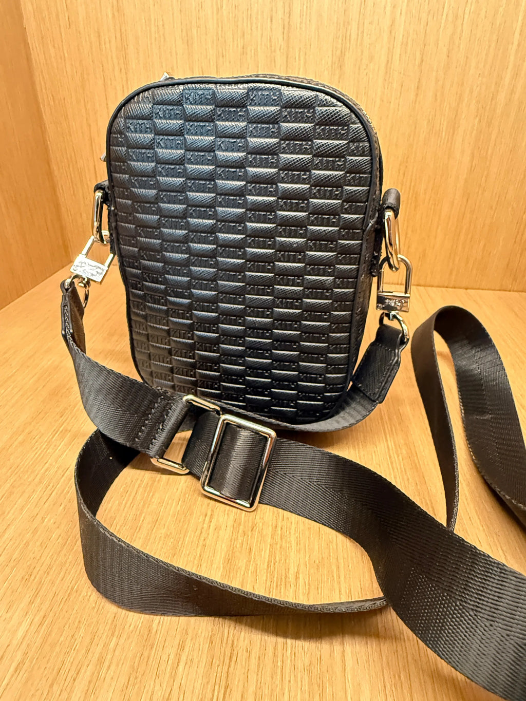 Kith Utility Saffiano Leather Crossbody Bag KIF Vintage