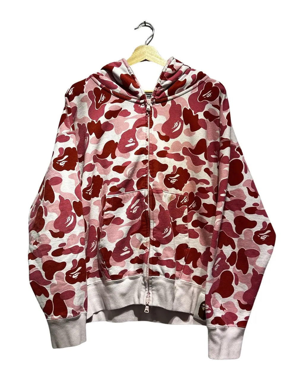 Vintage Bape A Bathing Ape Pink ABC Camo Full Zip Hoodie KIF Vintage