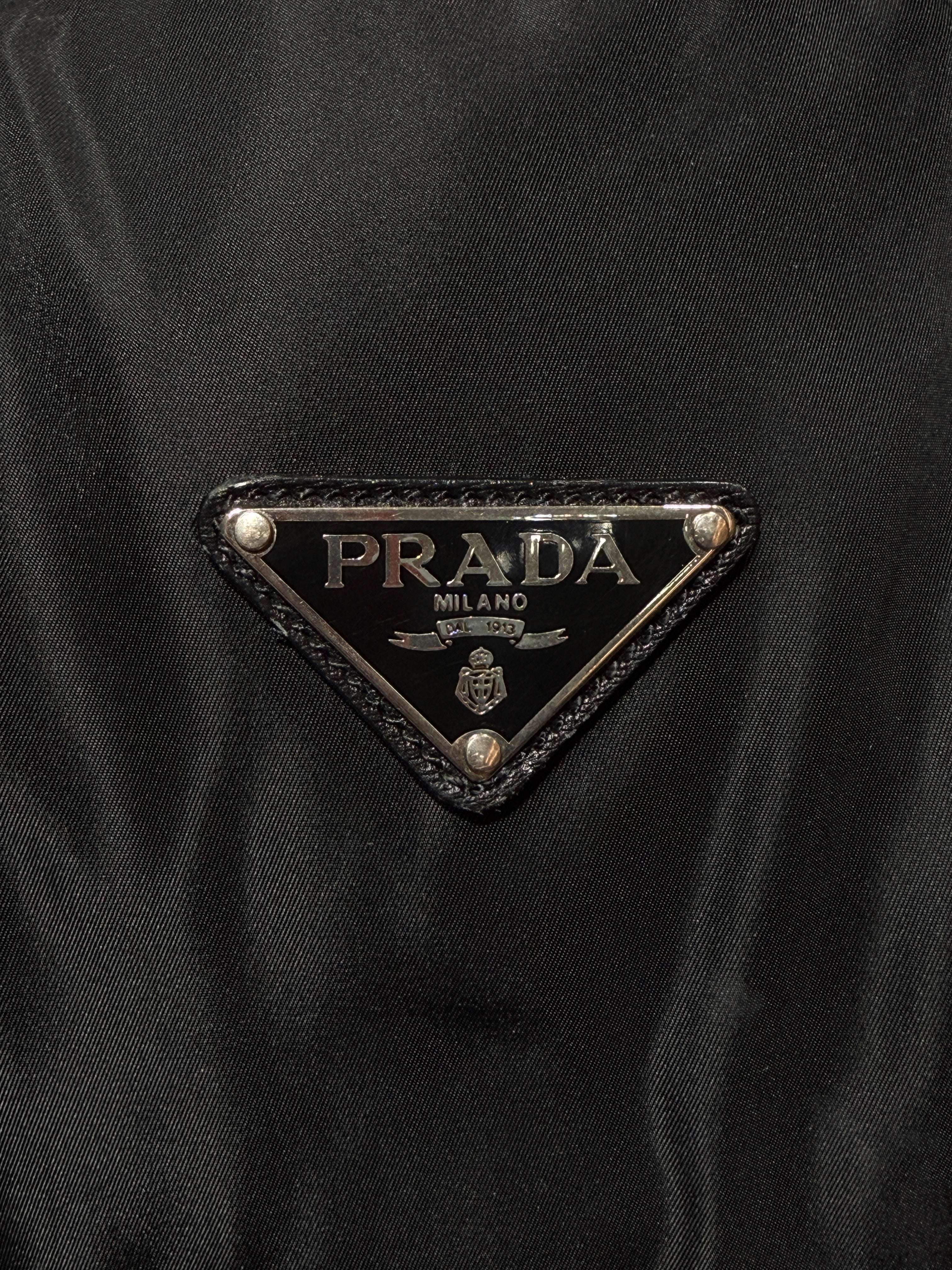 Vintage Prada Nero Nylon Duffle Bag KIF Vintage