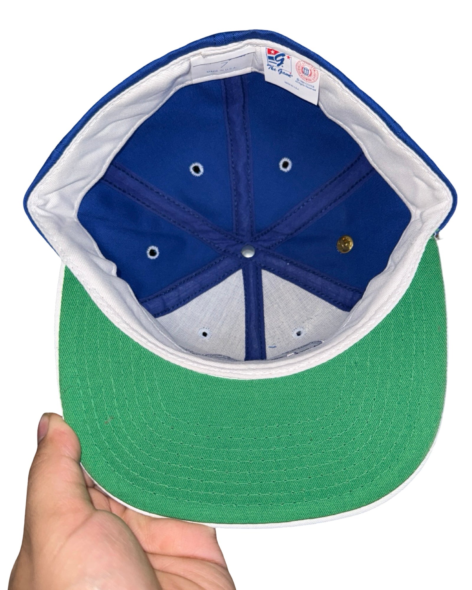 Vintage 90s Seton Hall Pirates The Game Fitted Size 7 Hat KIF Vintage