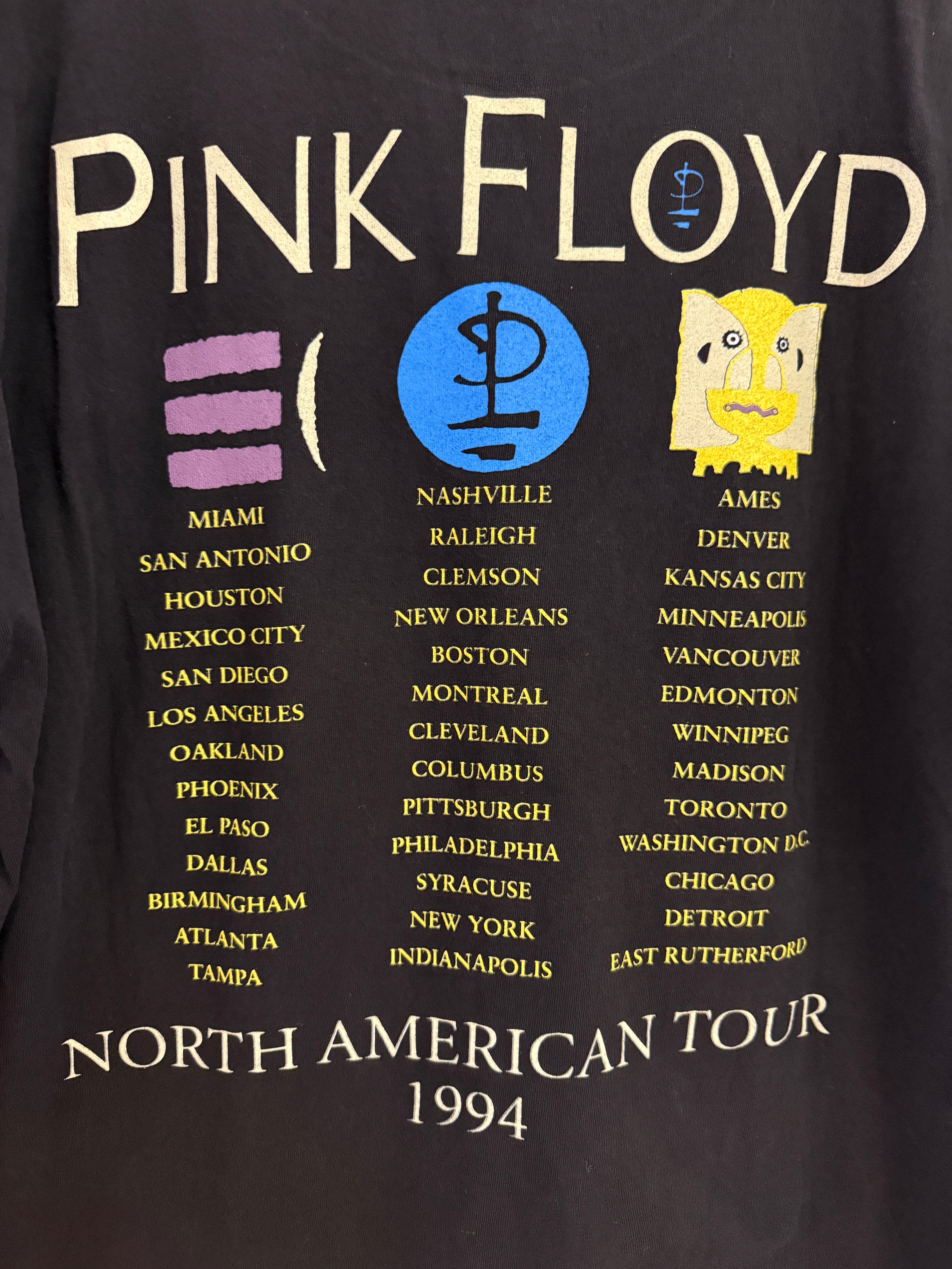 Vintage 1994 Pink Floyd The Division Bell Tour Brockum Tee KIF Vintage