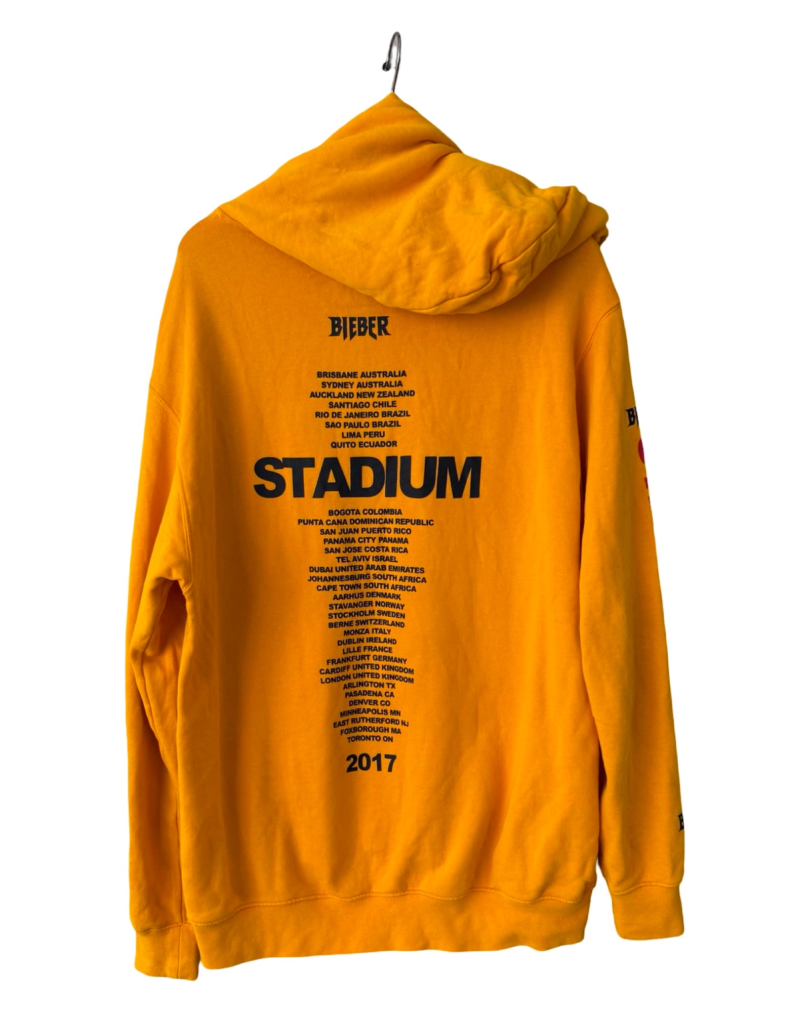 Vintage 2017 Justin Bieber Stadium Tour Hoodie