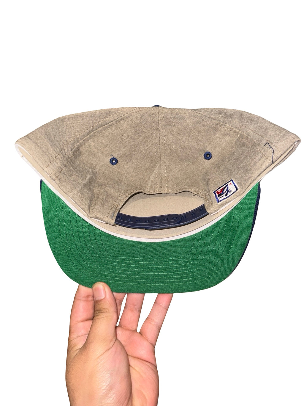 Vintage 90s Notre Dame Fighting Irish Script The Game Snapback Hat KIF Vintage