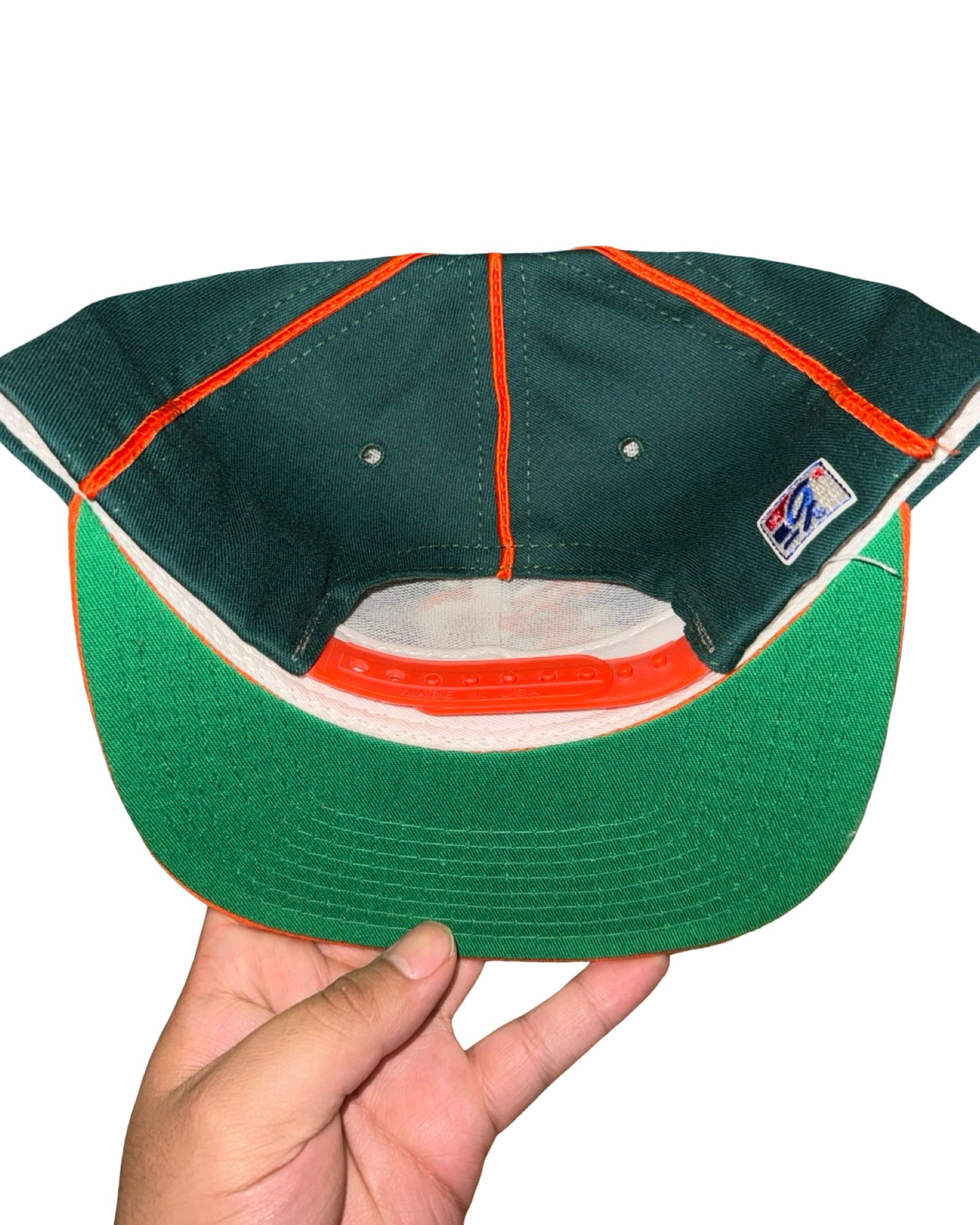 Vintage 90s Miami Hurricanes Crane The Game Snapback Hat KIF Vintage