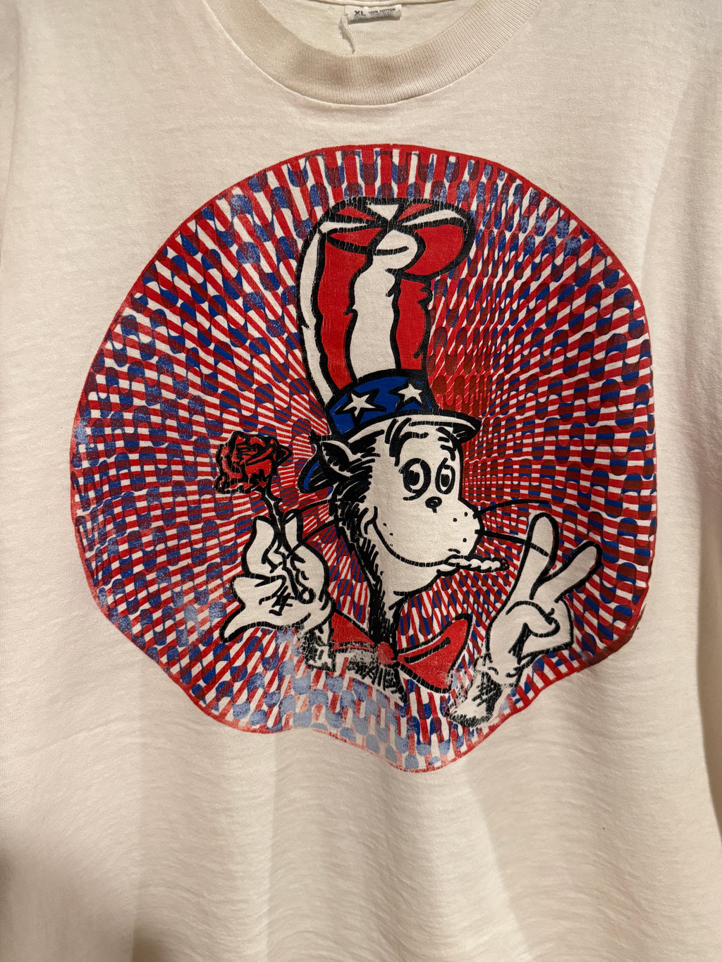 Vintage 90s Grateful Dead Cat In The Hat Joint Tee KIF Vintage