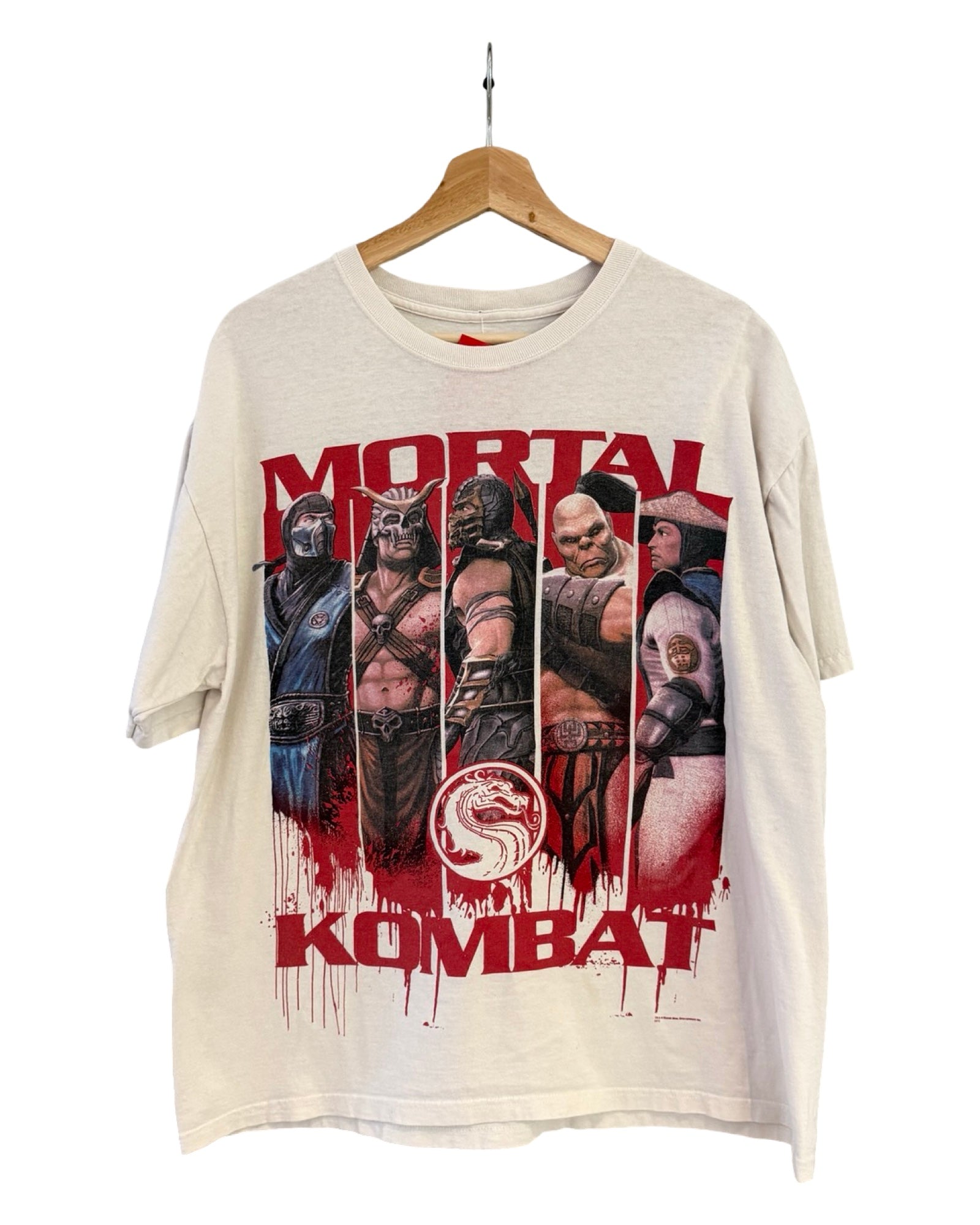Camiseta promocional del videojuego Mortal Kombat, añada 2009