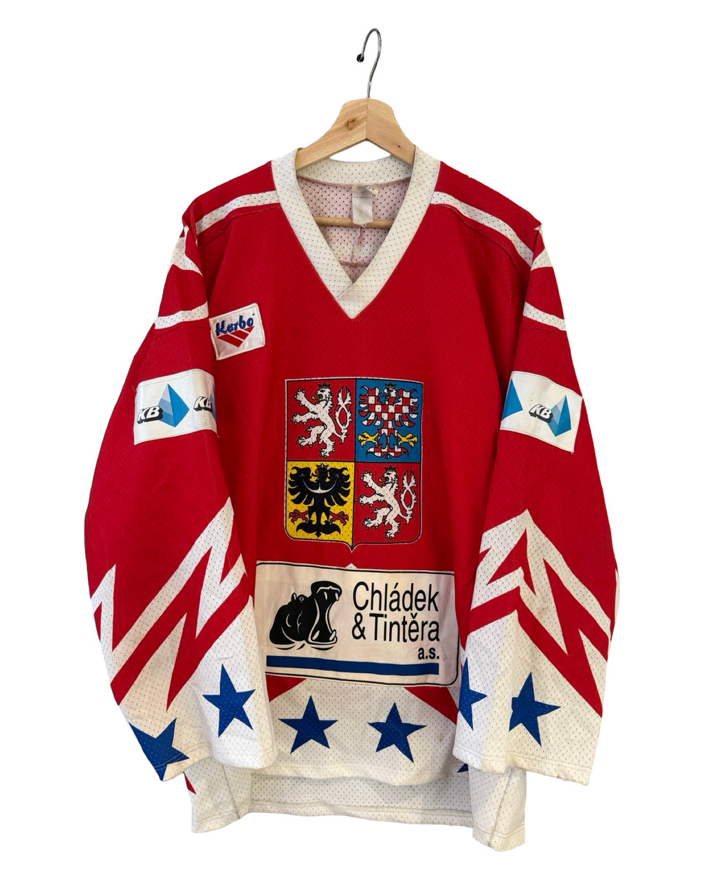 Vintage Rare 90s Czech Republic Olympic Hockey Jersey