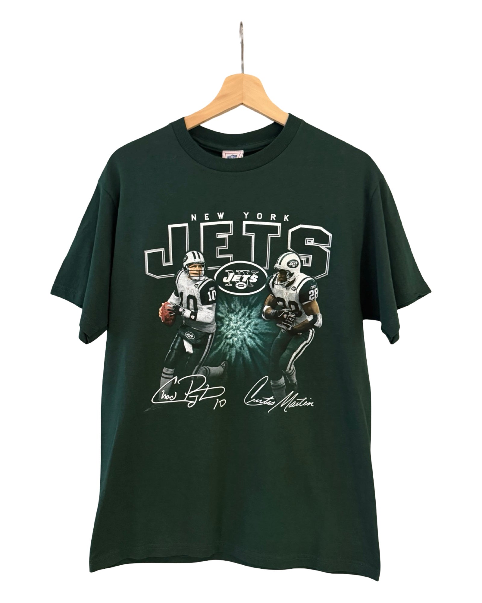Vintage 2002 New York Jets Chad Pennington & Curtis Martin Shirt