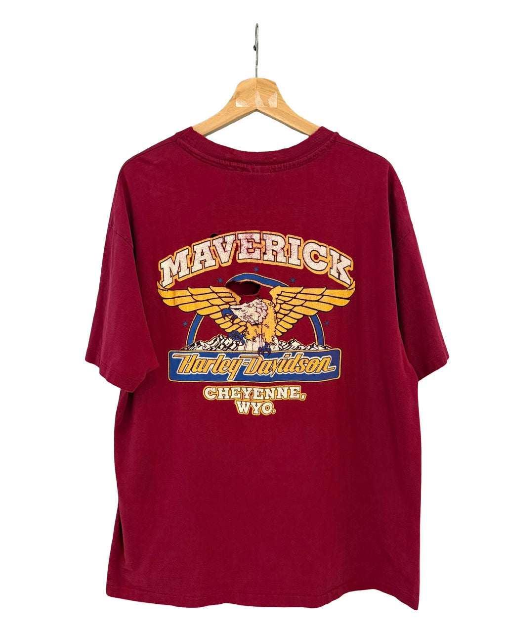 Vintage 90s Distressed Harley Davidson One World Tee
