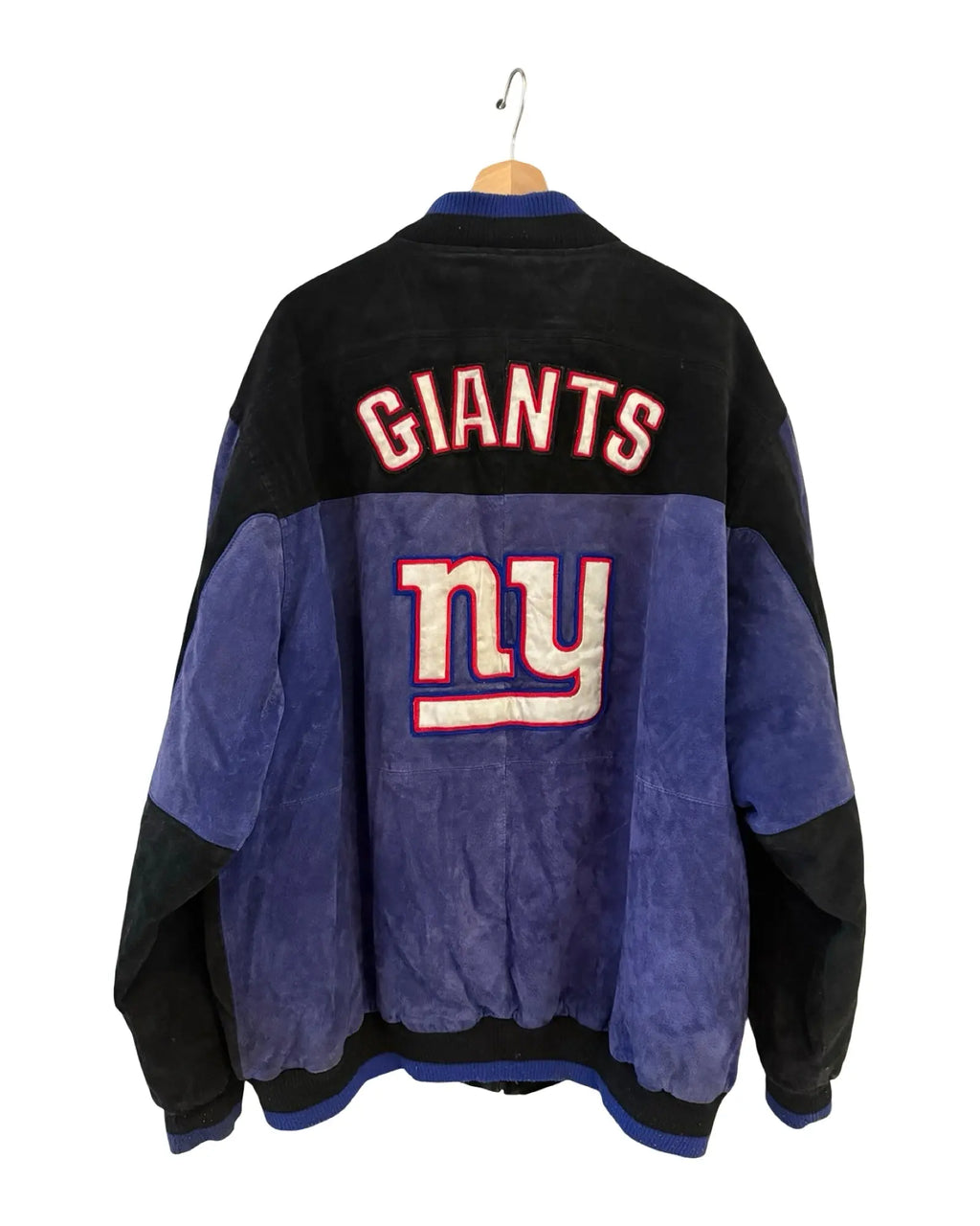Vintage New York Giants Zip Up Suede Jacket KIF Vintage