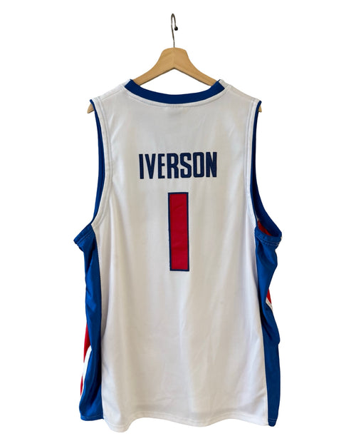 Vintage Adidas Detroit Pistons Allen Iverson 1 Jersey