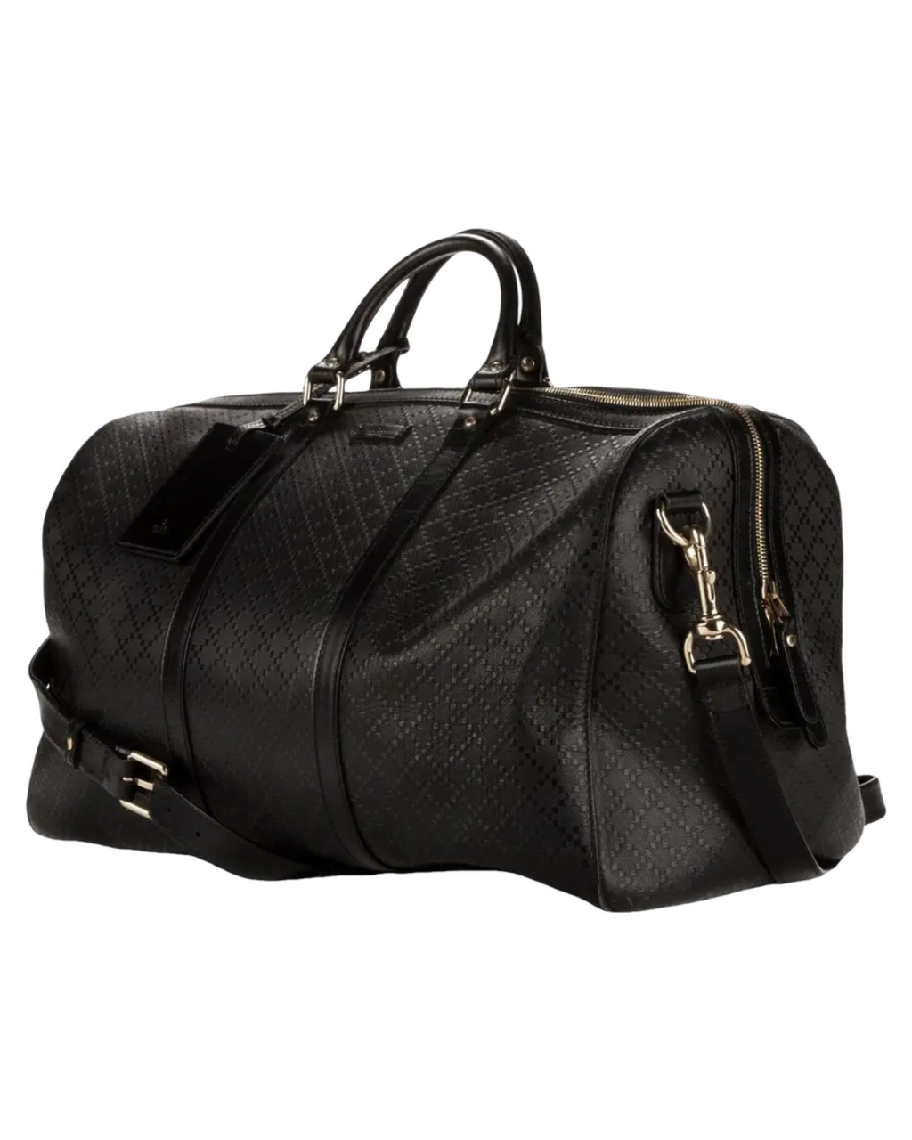 Gucci Diamante Calf Leather Duffle Bag KIF Vintage