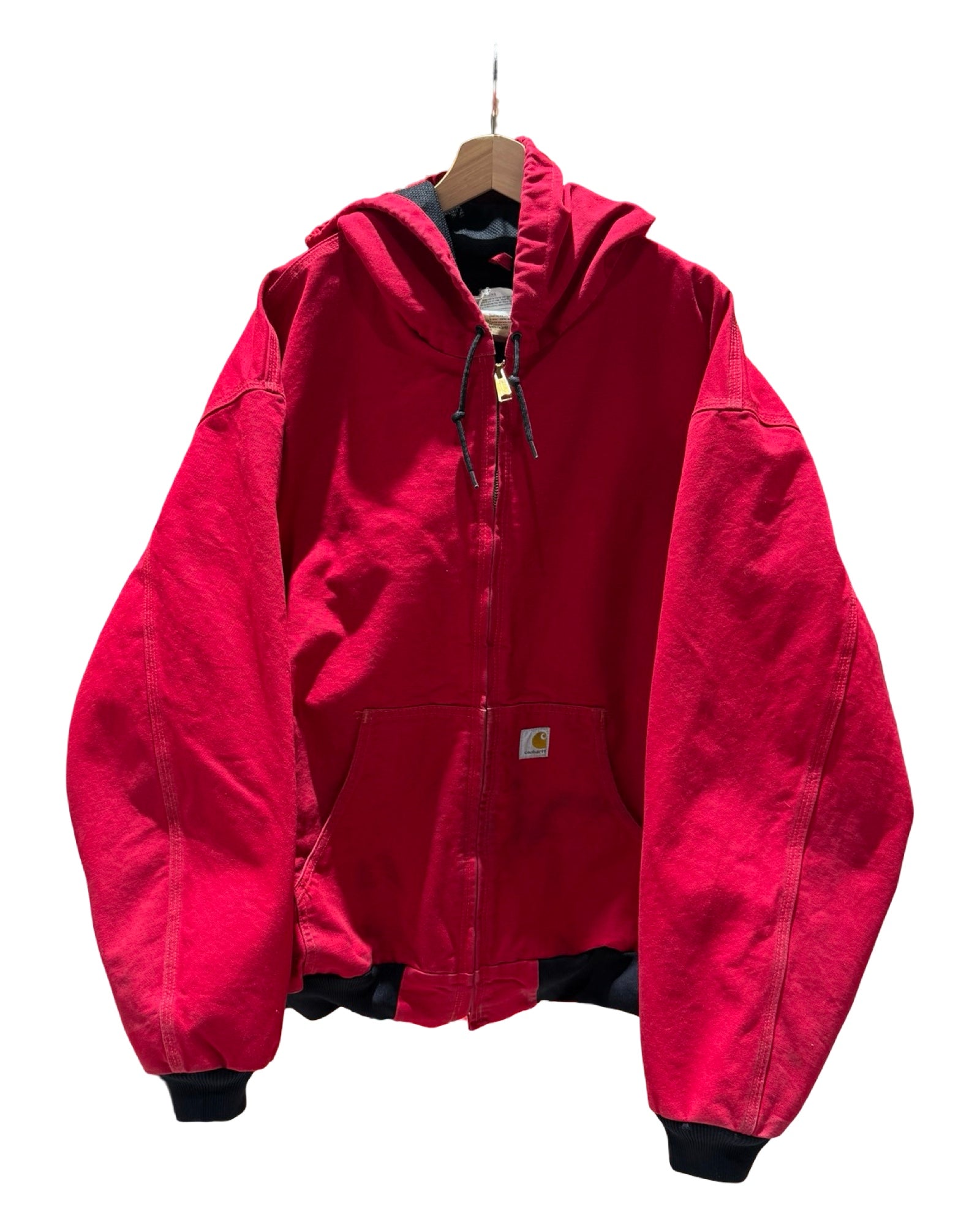 Vintage 90s Carhartt Red Hooded Jacket KIF Vintage