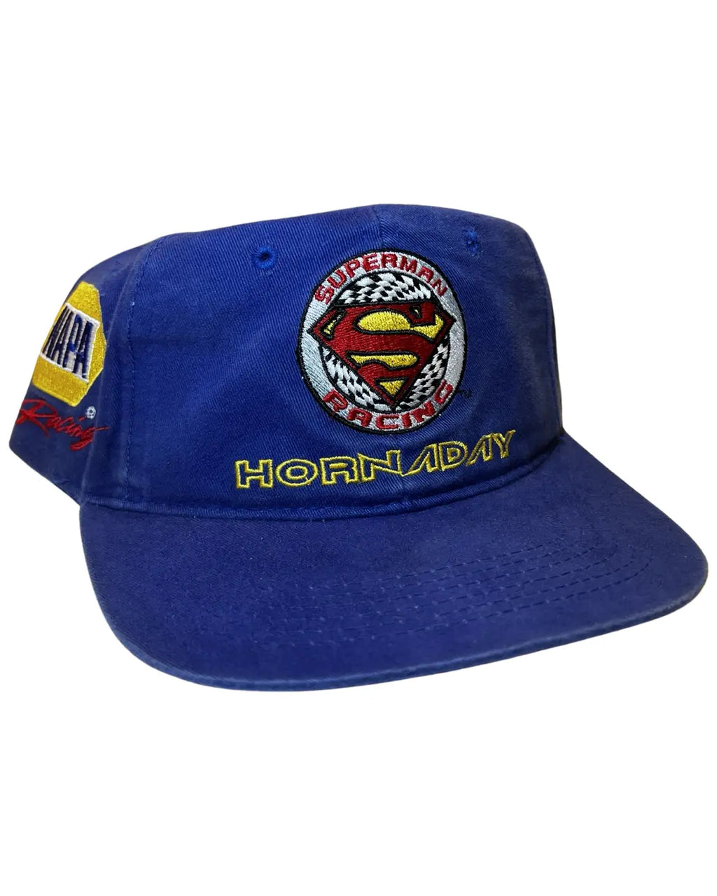 Vintage 90s Nascar Superman Snapback Hat KIF Vintage
