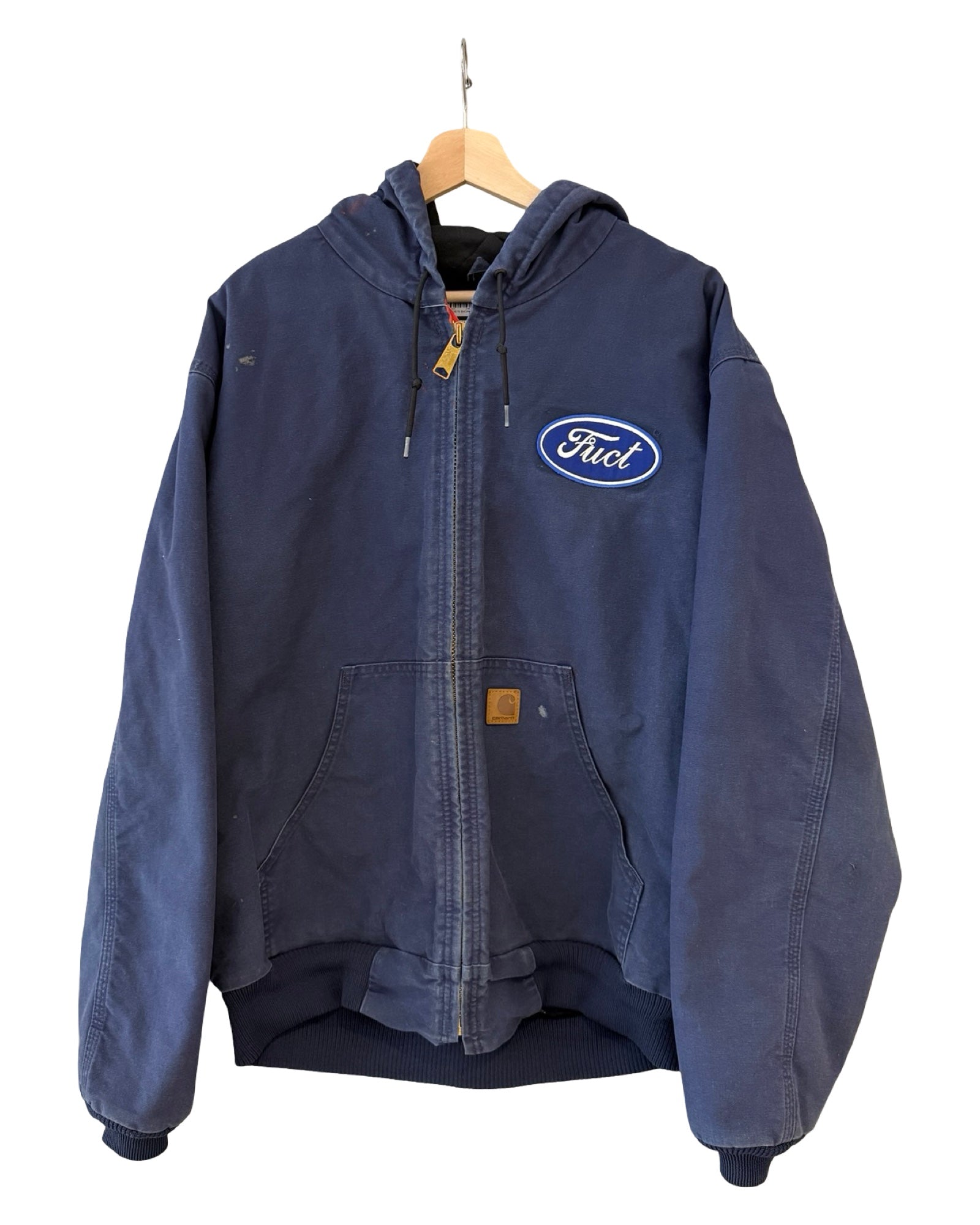 Vintage Carhartt Fuct Hooded Blue Jacket KIF Vintage